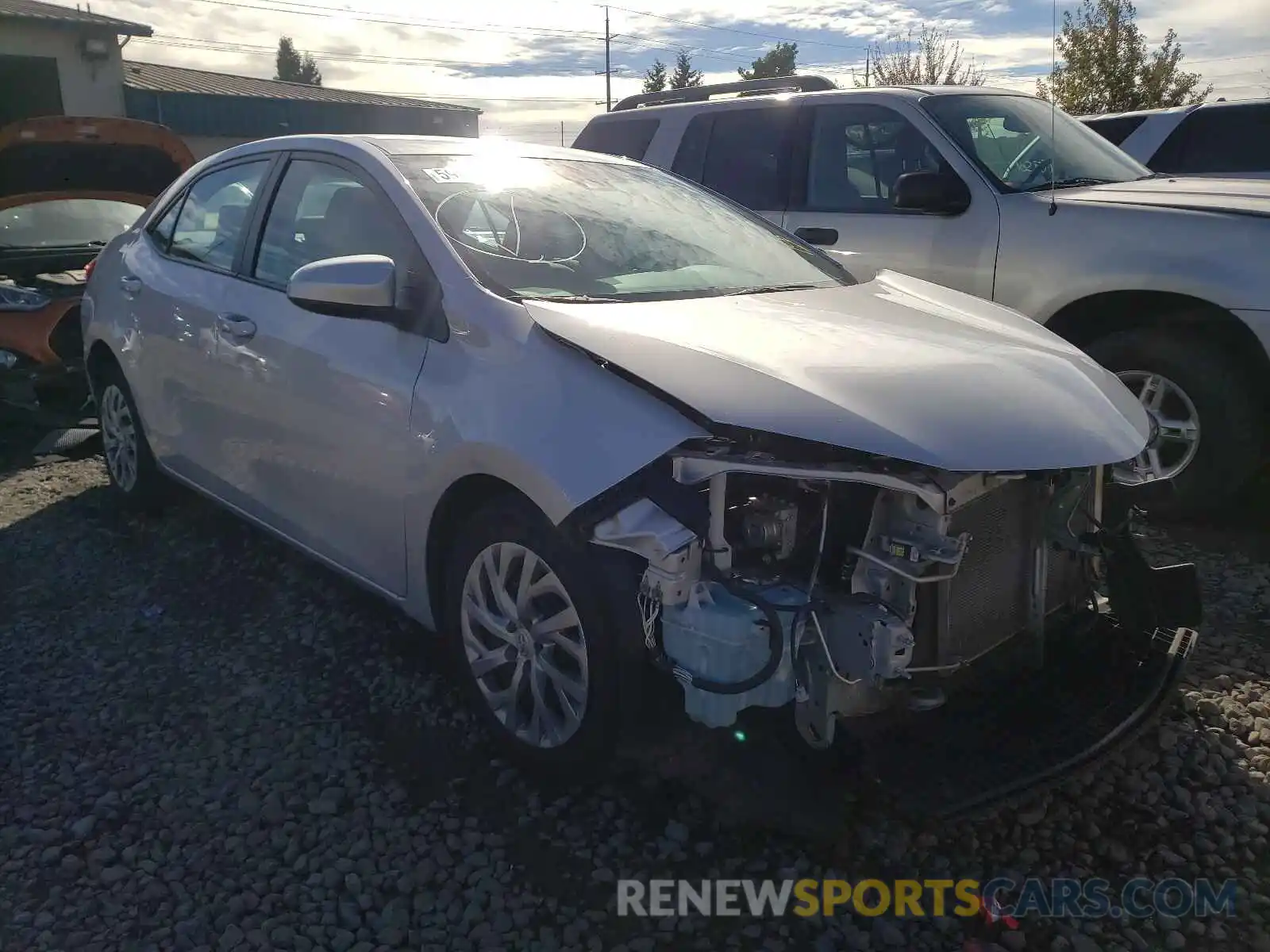 1 Photograph of a damaged car 2T1BURHE3KC195330 TOYOTA COROLLA 2019