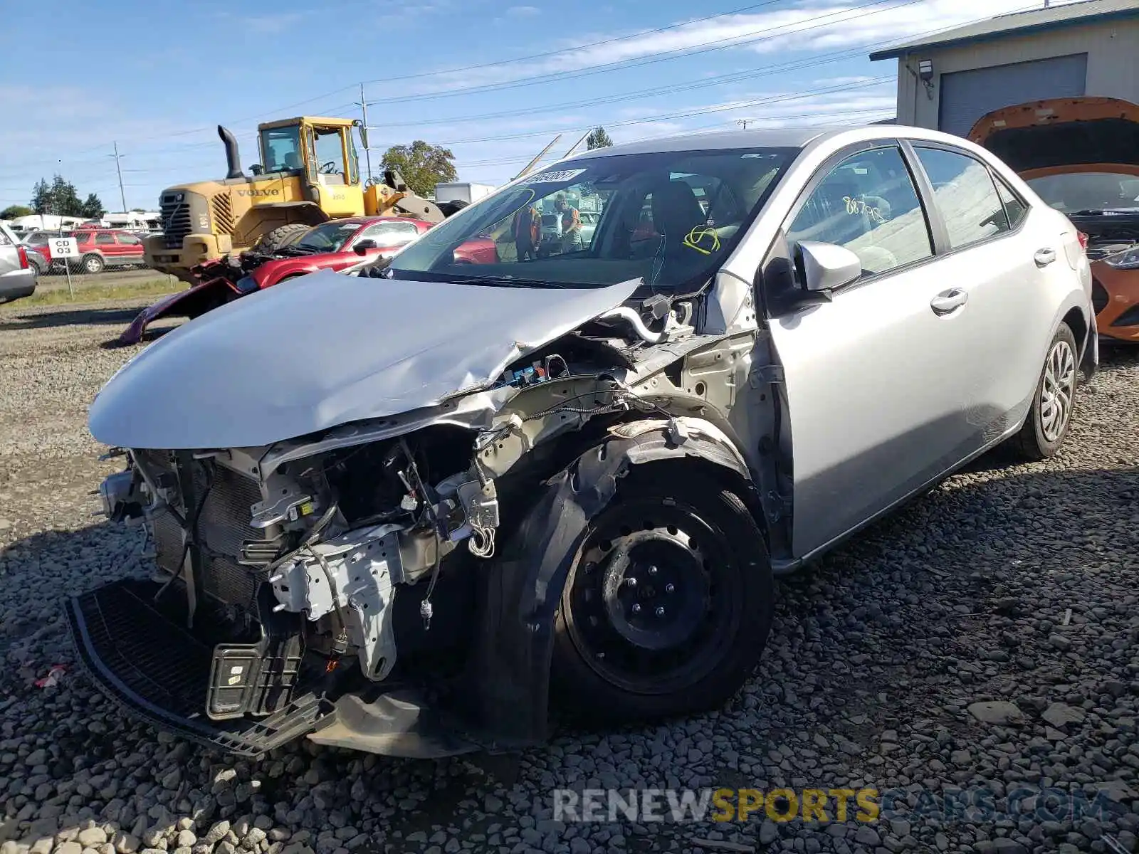 2 Photograph of a damaged car 2T1BURHE3KC195330 TOYOTA COROLLA 2019