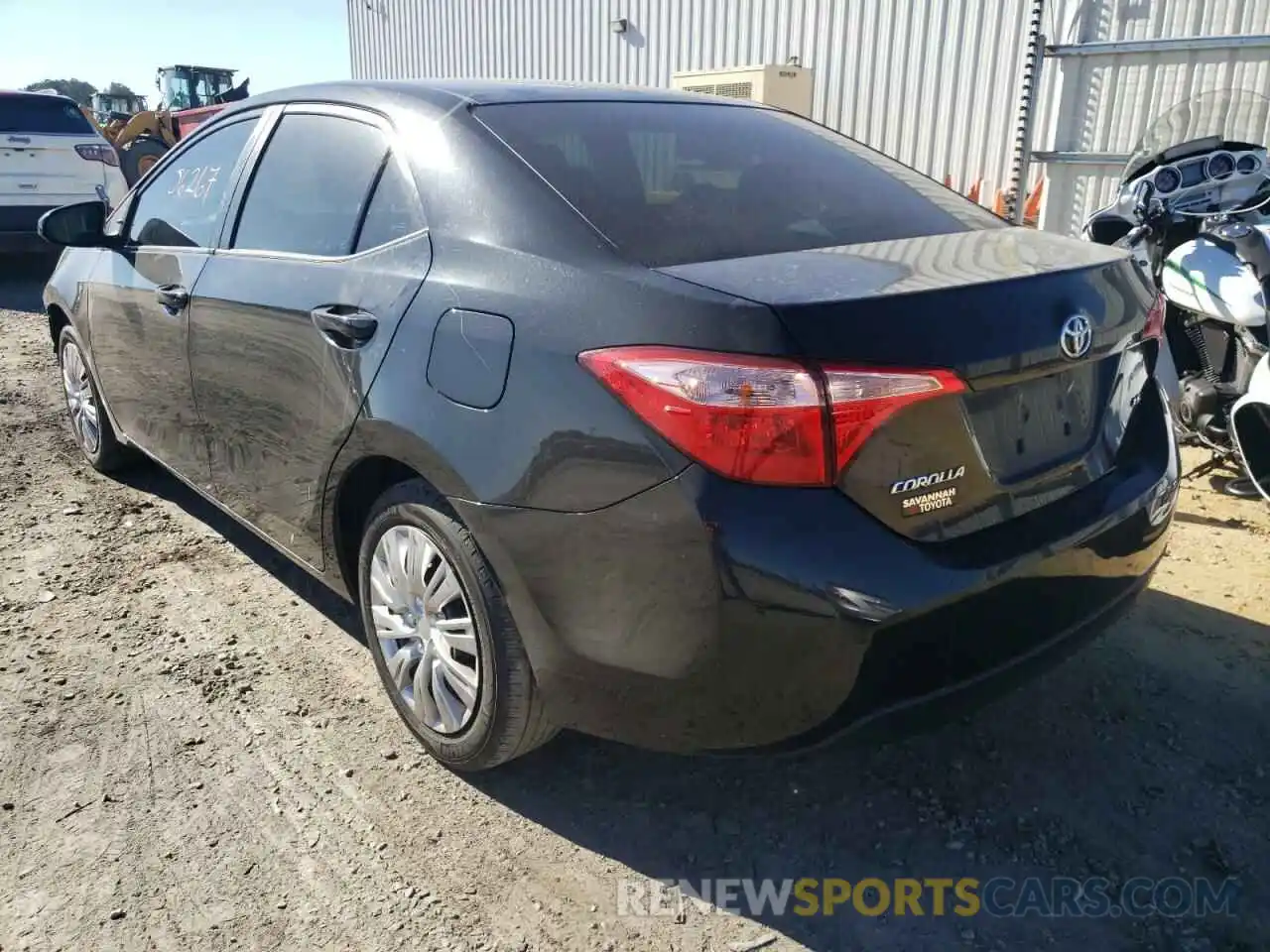 3 Photograph of a damaged car 2T1BURHE3KC195408 TOYOTA COROLLA 2019