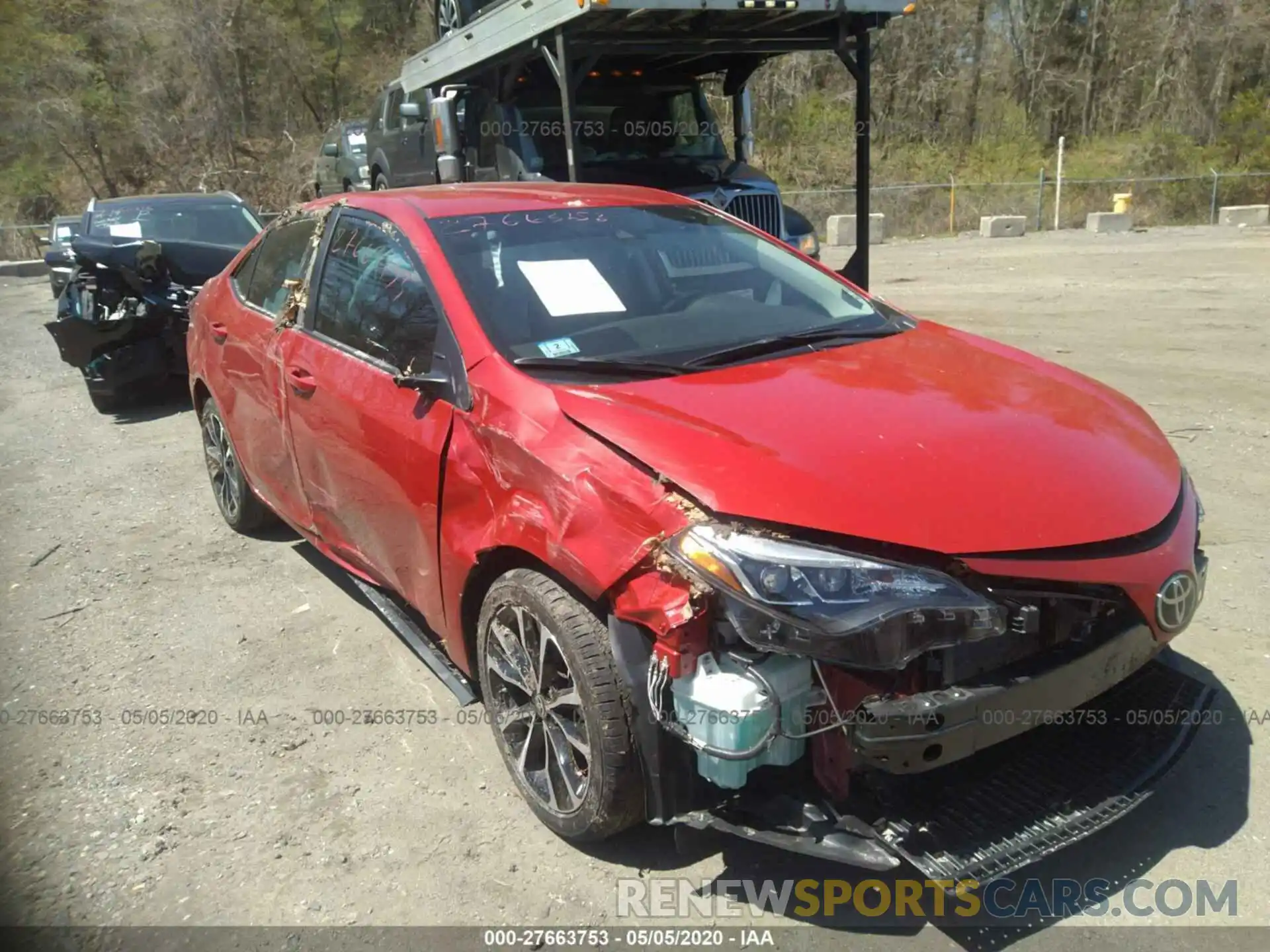 1 Photograph of a damaged car 2T1BURHE3KC195828 TOYOTA COROLLA 2019