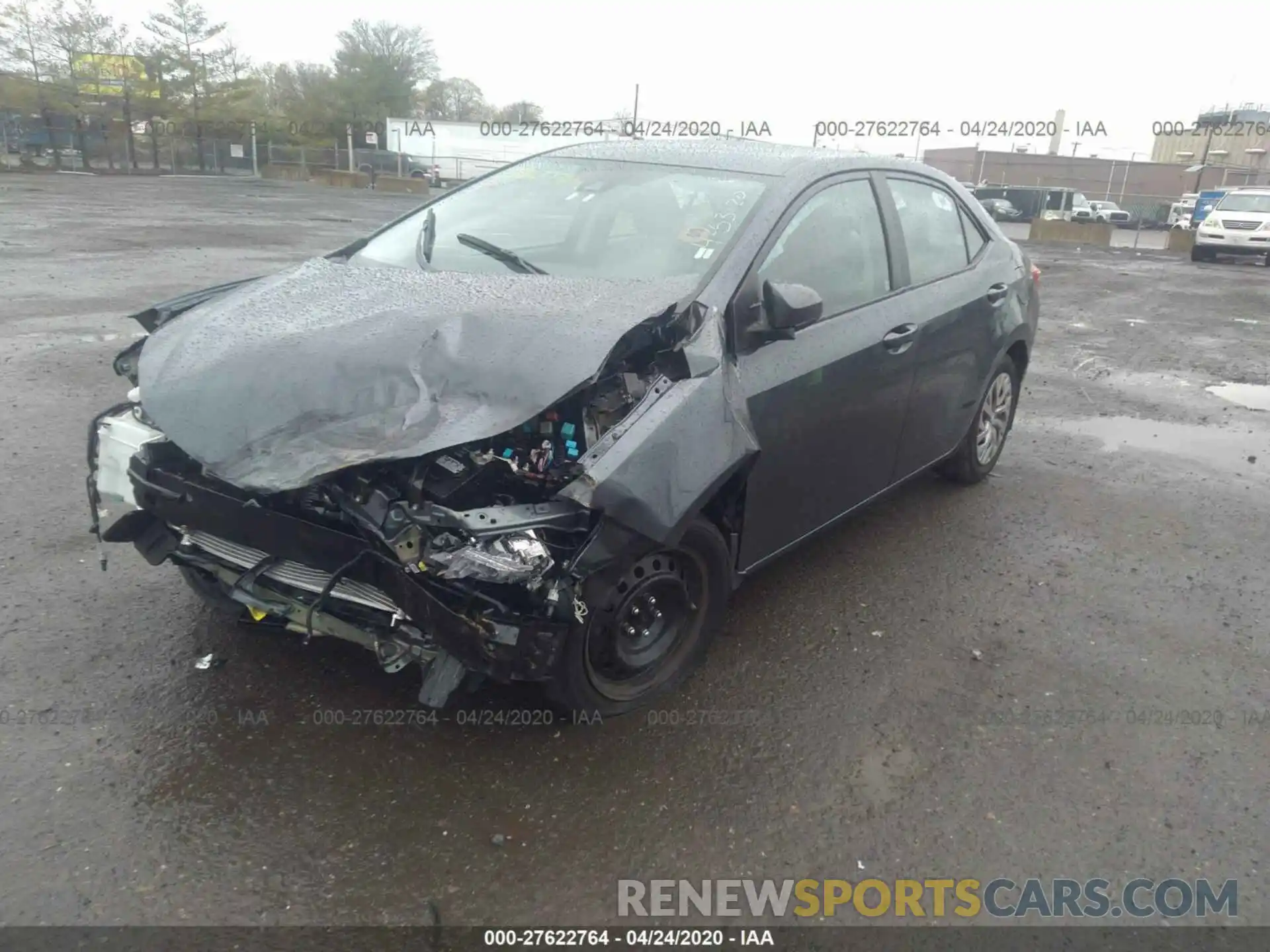 2 Photograph of a damaged car 2T1BURHE3KC197272 TOYOTA COROLLA 2019