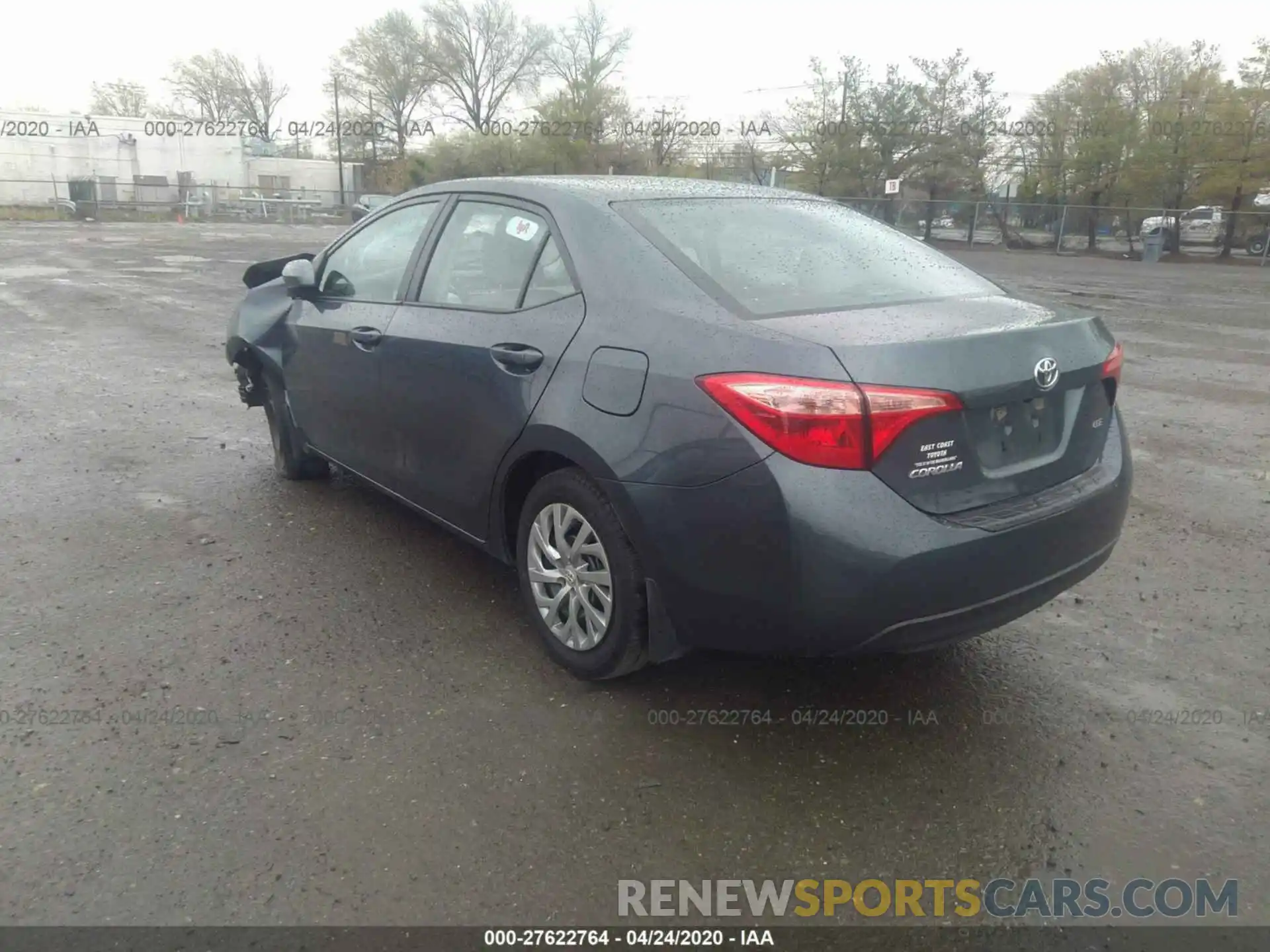 3 Photograph of a damaged car 2T1BURHE3KC197272 TOYOTA COROLLA 2019