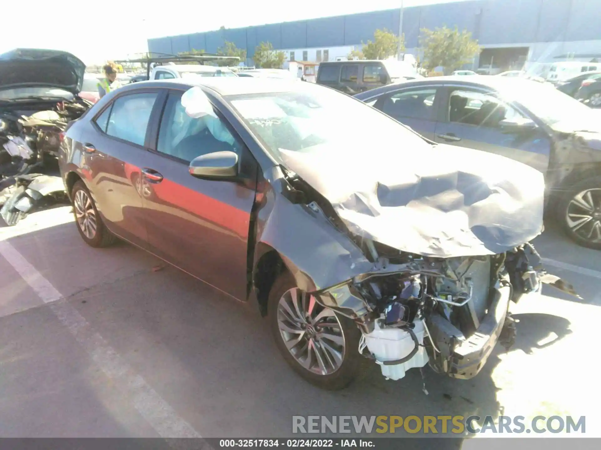 1 Photograph of a damaged car 2T1BURHE3KC198857 TOYOTA COROLLA 2019