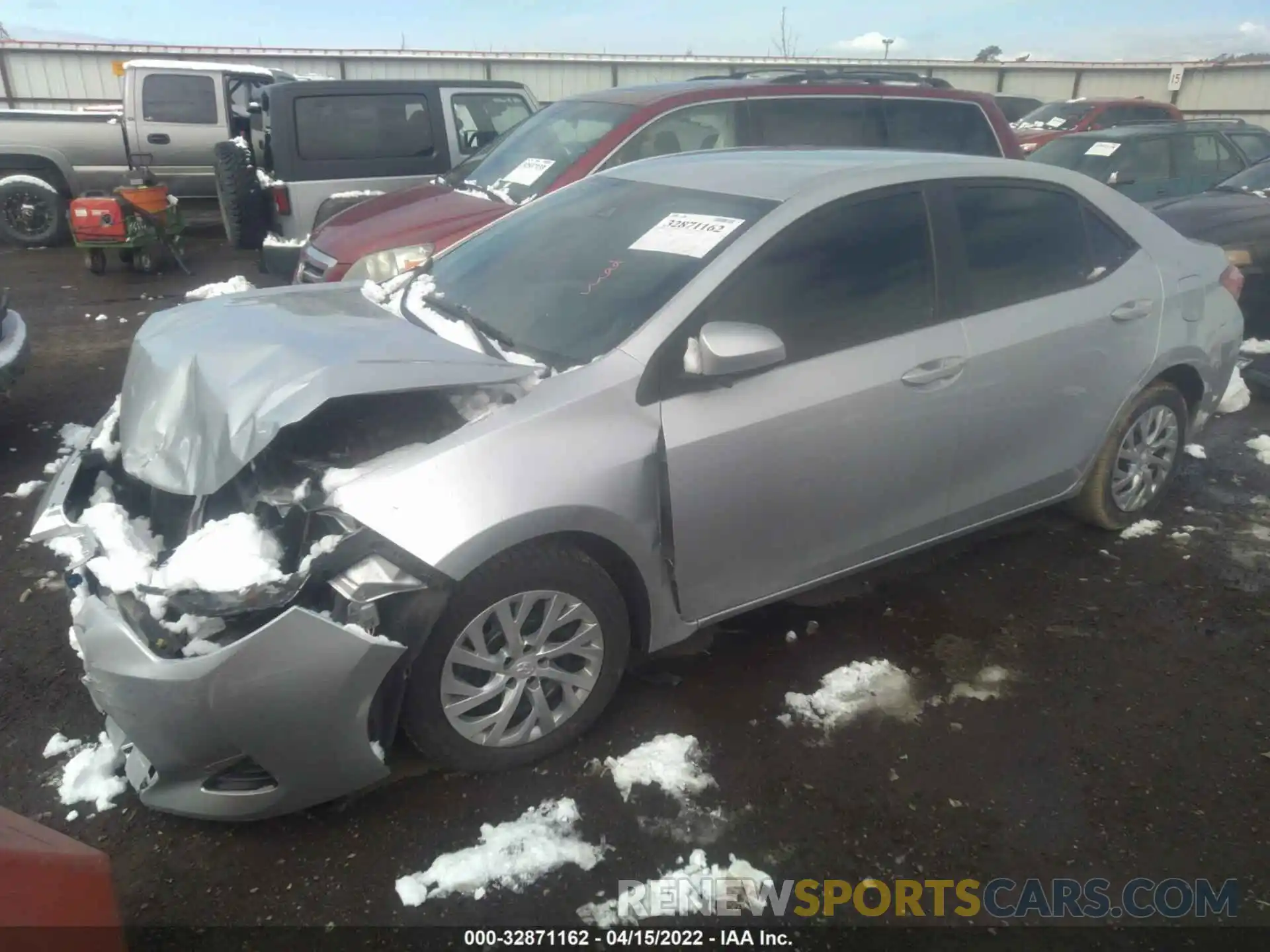 2 Photograph of a damaged car 2T1BURHE3KC199183 TOYOTA COROLLA 2019