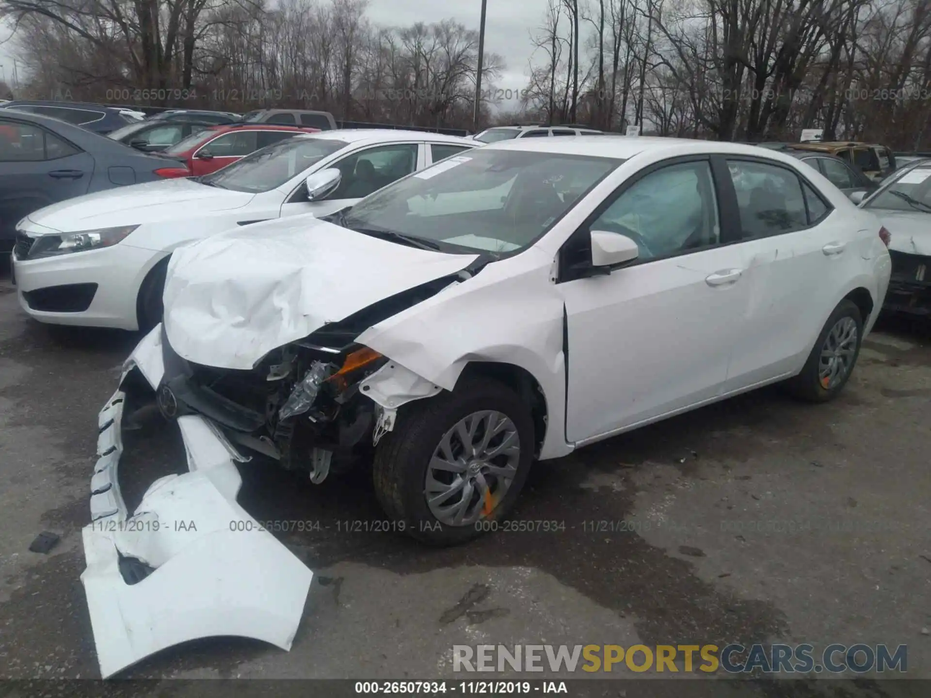 2 Photograph of a damaged car 2T1BURHE3KC199362 TOYOTA COROLLA 2019