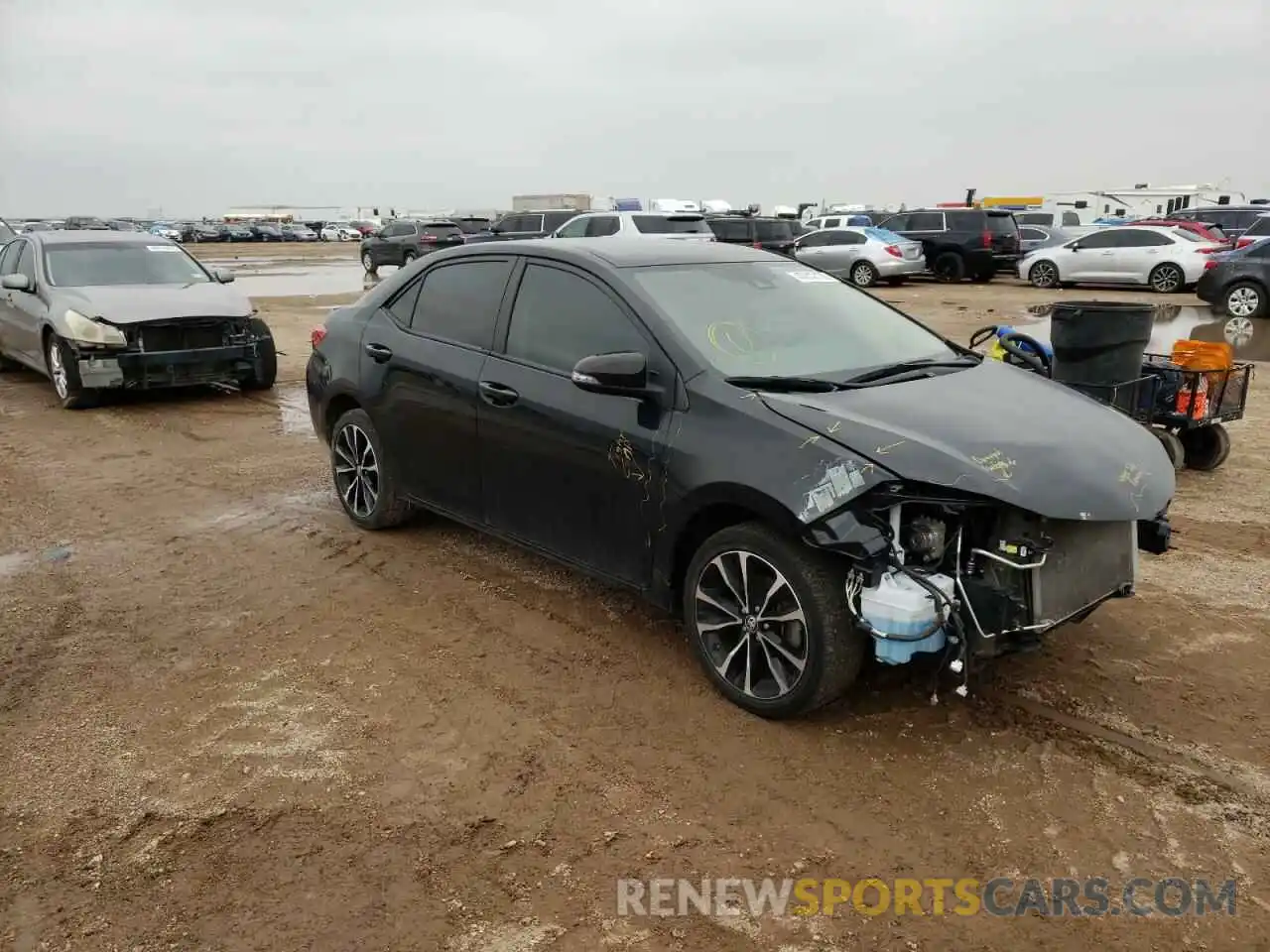 1 Photograph of a damaged car 2T1BURHE3KC199393 TOYOTA COROLLA 2019