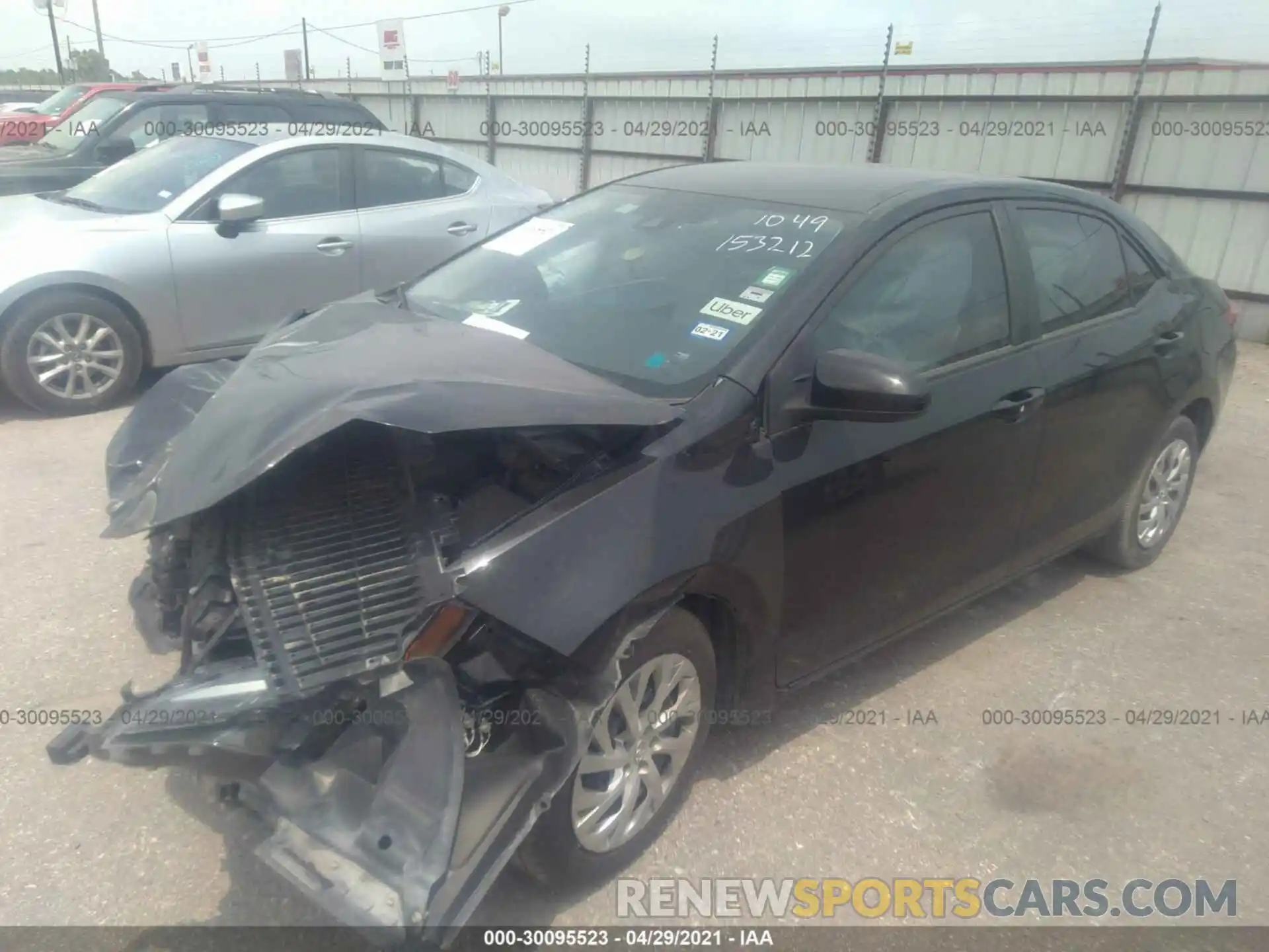 2 Photograph of a damaged car 2T1BURHE3KC200526 TOYOTA COROLLA 2019