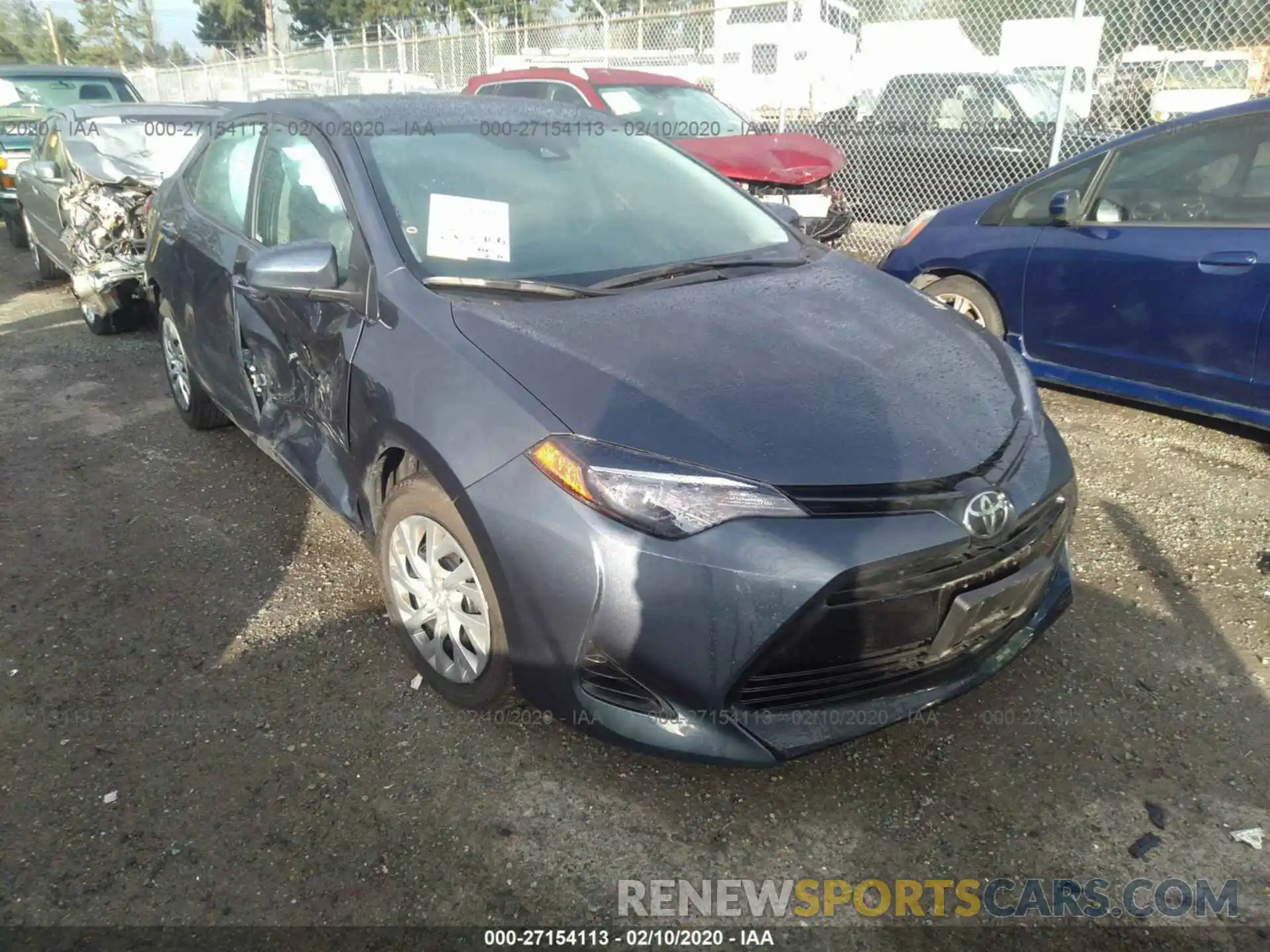 1 Photograph of a damaged car 2T1BURHE3KC200638 TOYOTA COROLLA 2019