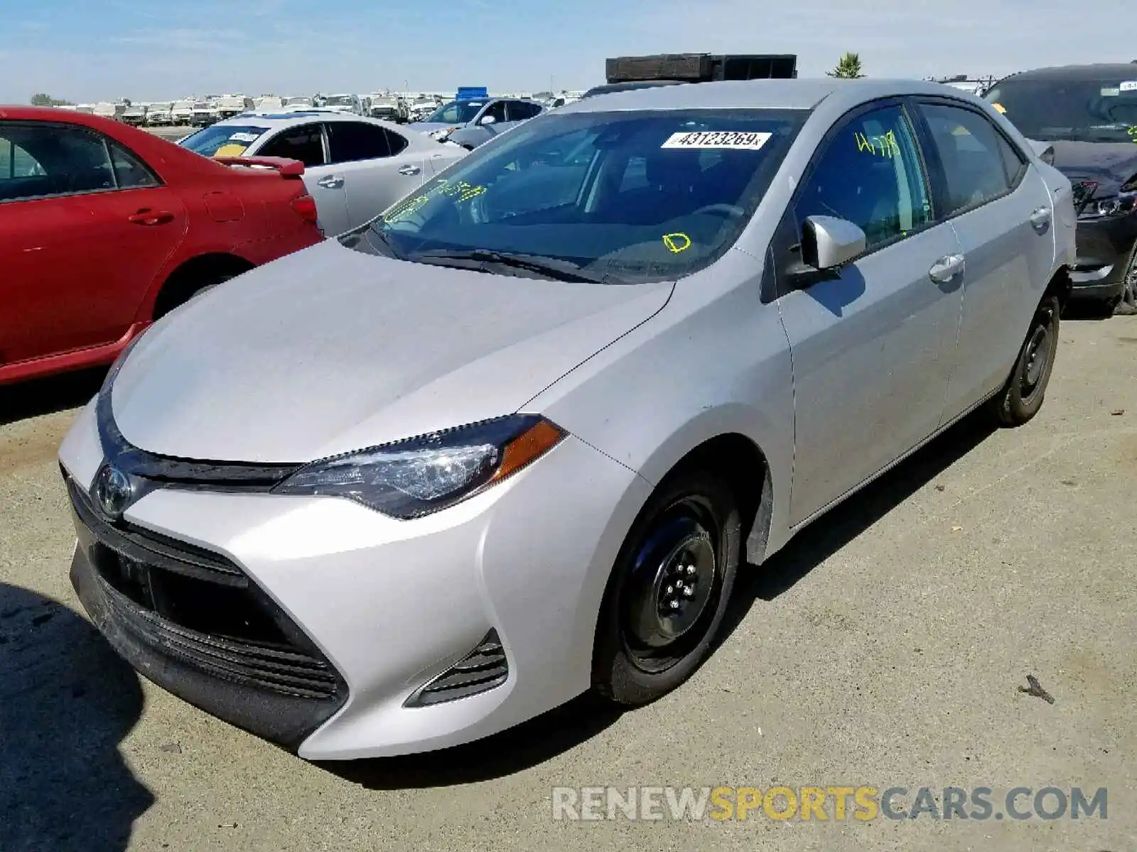 2 Photograph of a damaged car 2T1BURHE3KC200798 TOYOTA COROLLA 2019