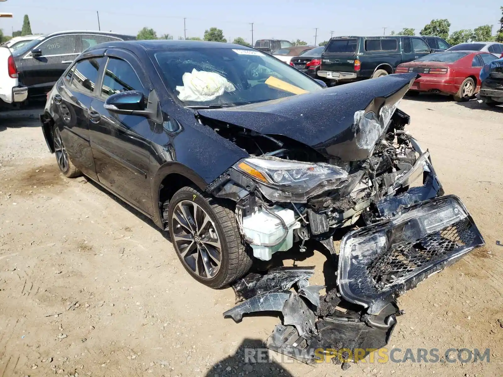 1 Photograph of a damaged car 2T1BURHE3KC201286 TOYOTA COROLLA 2019