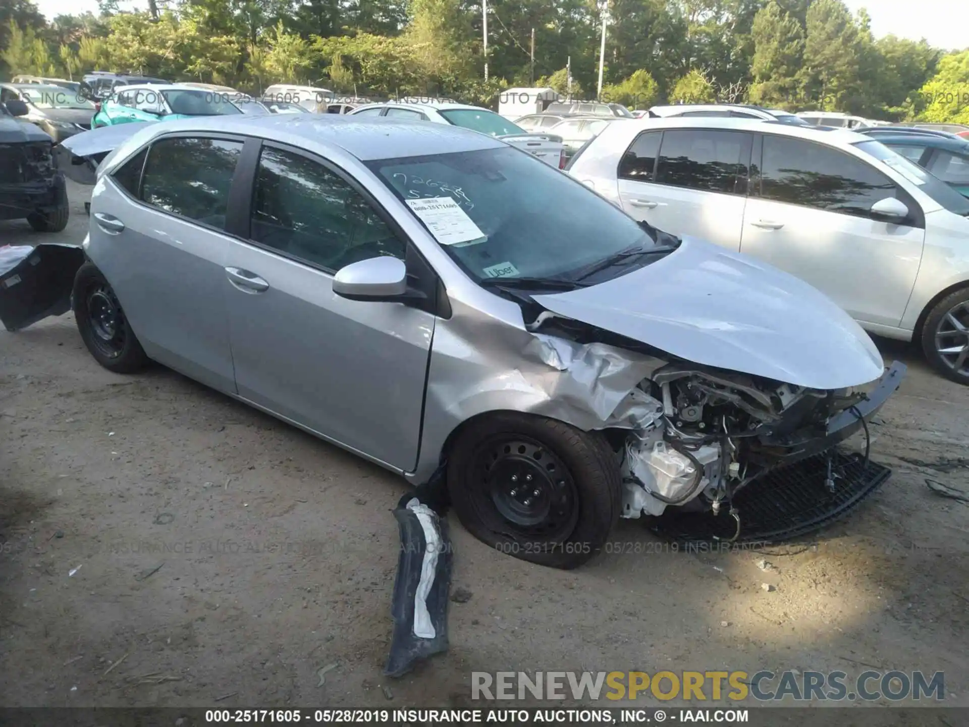 1 Photograph of a damaged car 2T1BURHE3KC201319 TOYOTA COROLLA 2019