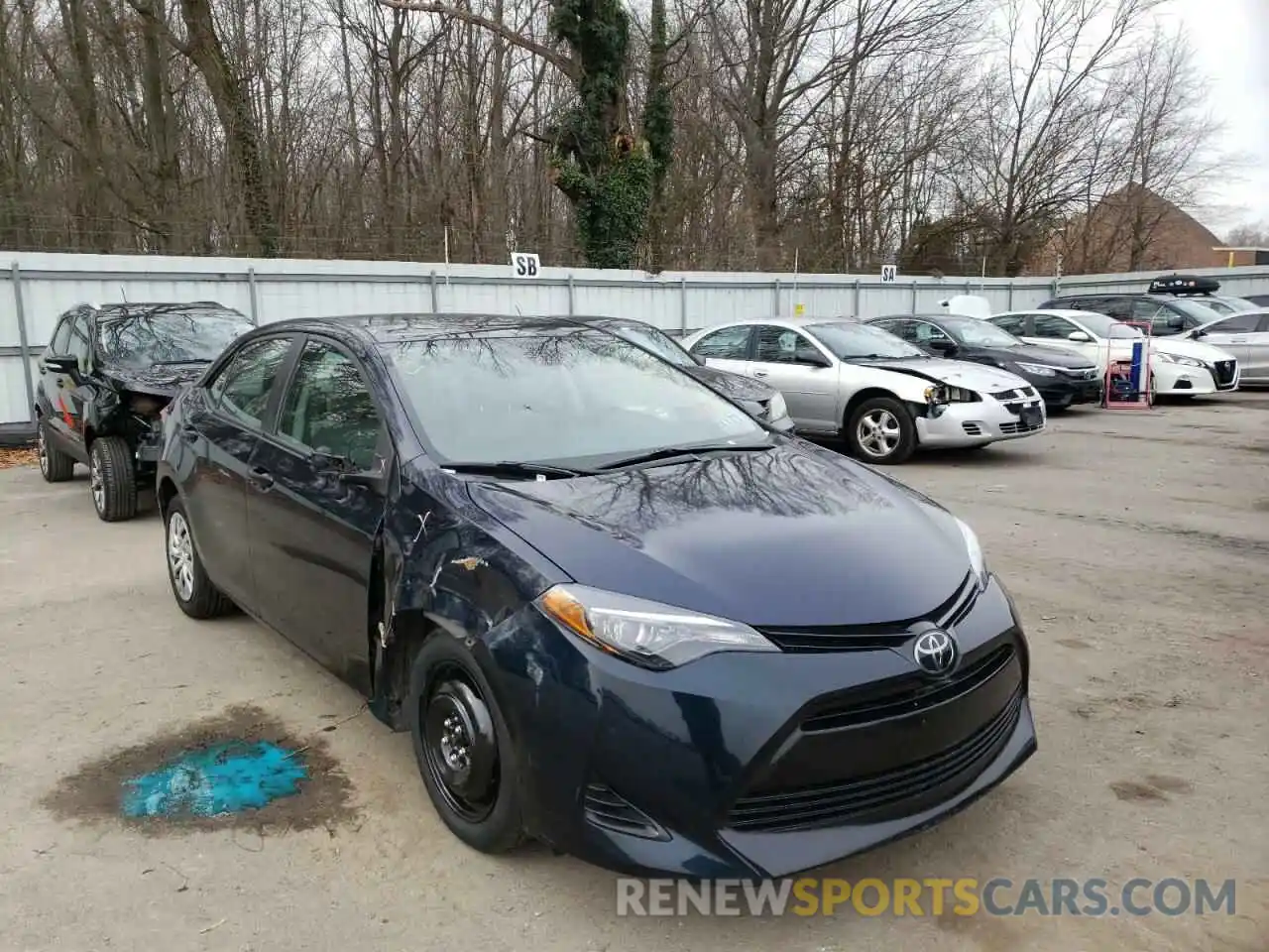 1 Photograph of a damaged car 2T1BURHE3KC201336 TOYOTA COROLLA 2019