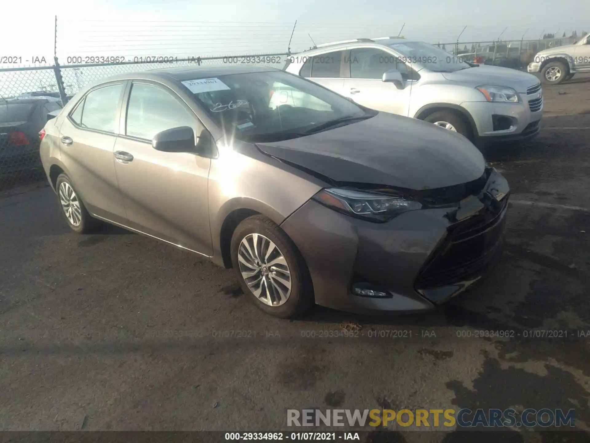 1 Photograph of a damaged car 2T1BURHE3KC201689 TOYOTA COROLLA 2019