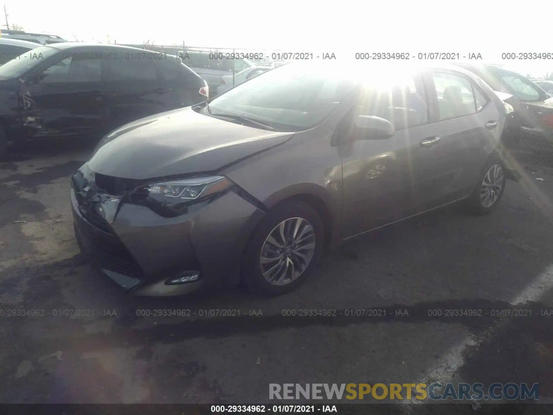 2 Photograph of a damaged car 2T1BURHE3KC201689 TOYOTA COROLLA 2019