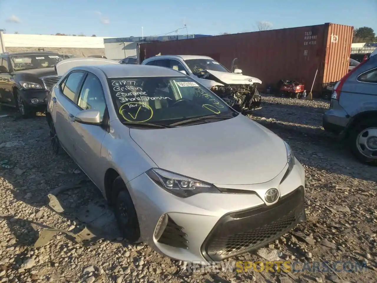 1 Photograph of a damaged car 2T1BURHE3KC201885 TOYOTA COROLLA 2019