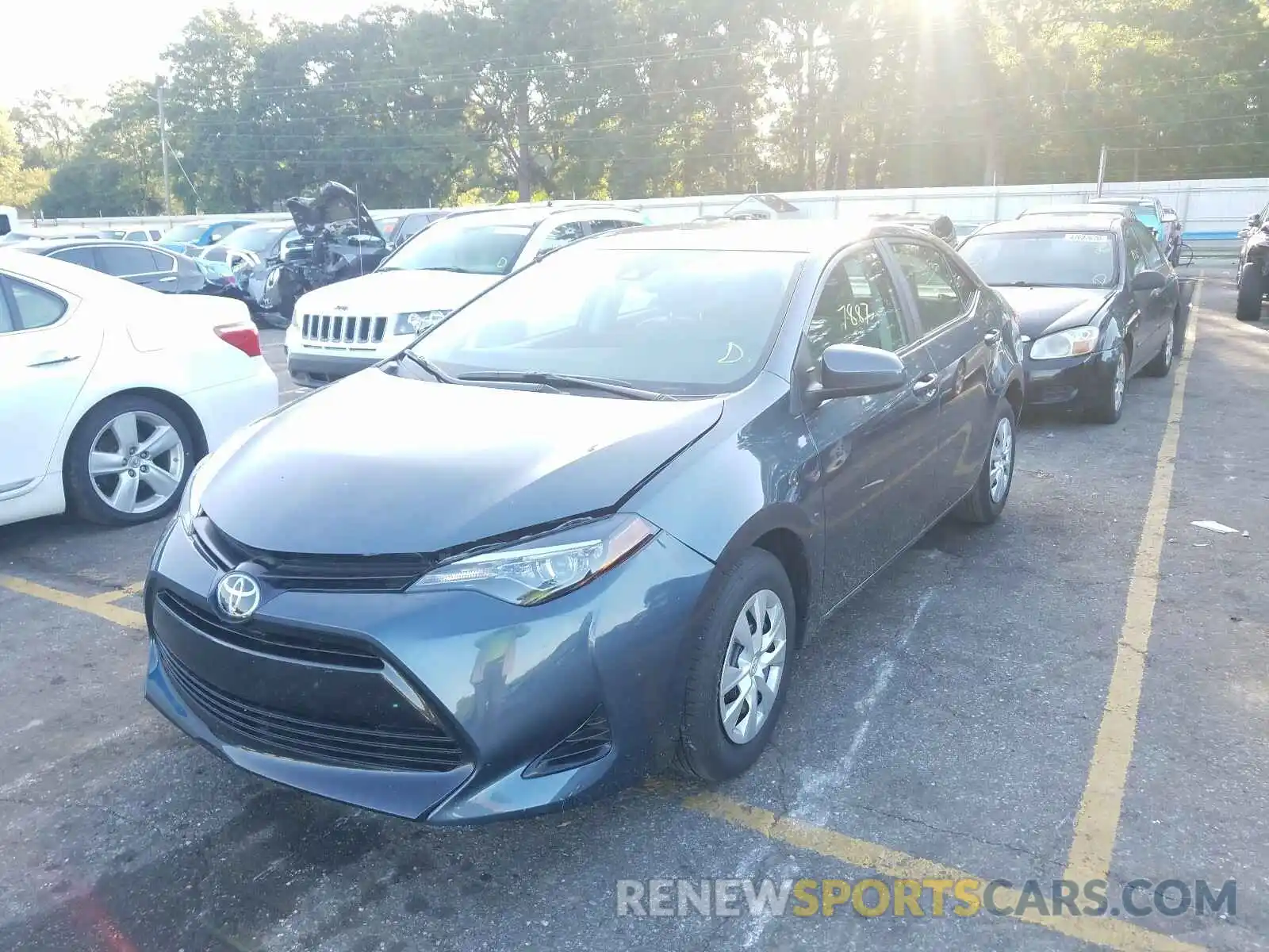 2 Photograph of a damaged car 2T1BURHE3KC202499 TOYOTA COROLLA 2019