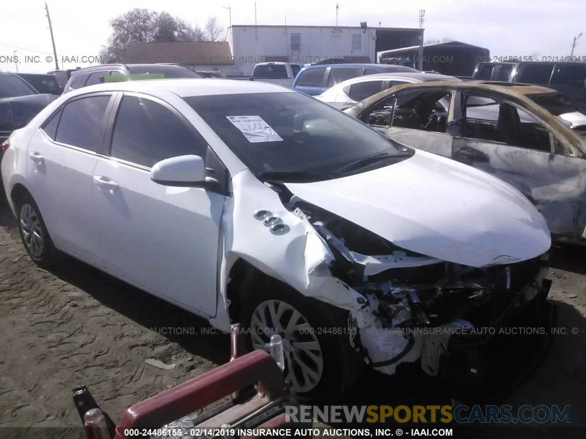 1 Photograph of a damaged car 2T1BURHE3KC202583 TOYOTA COROLLA 2019