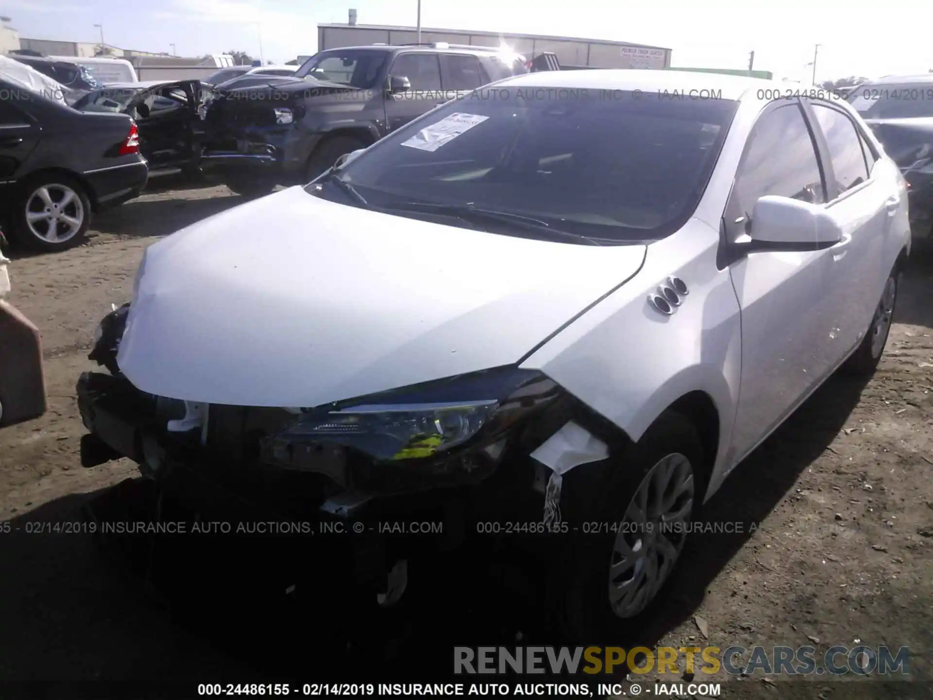 2 Photograph of a damaged car 2T1BURHE3KC202583 TOYOTA COROLLA 2019