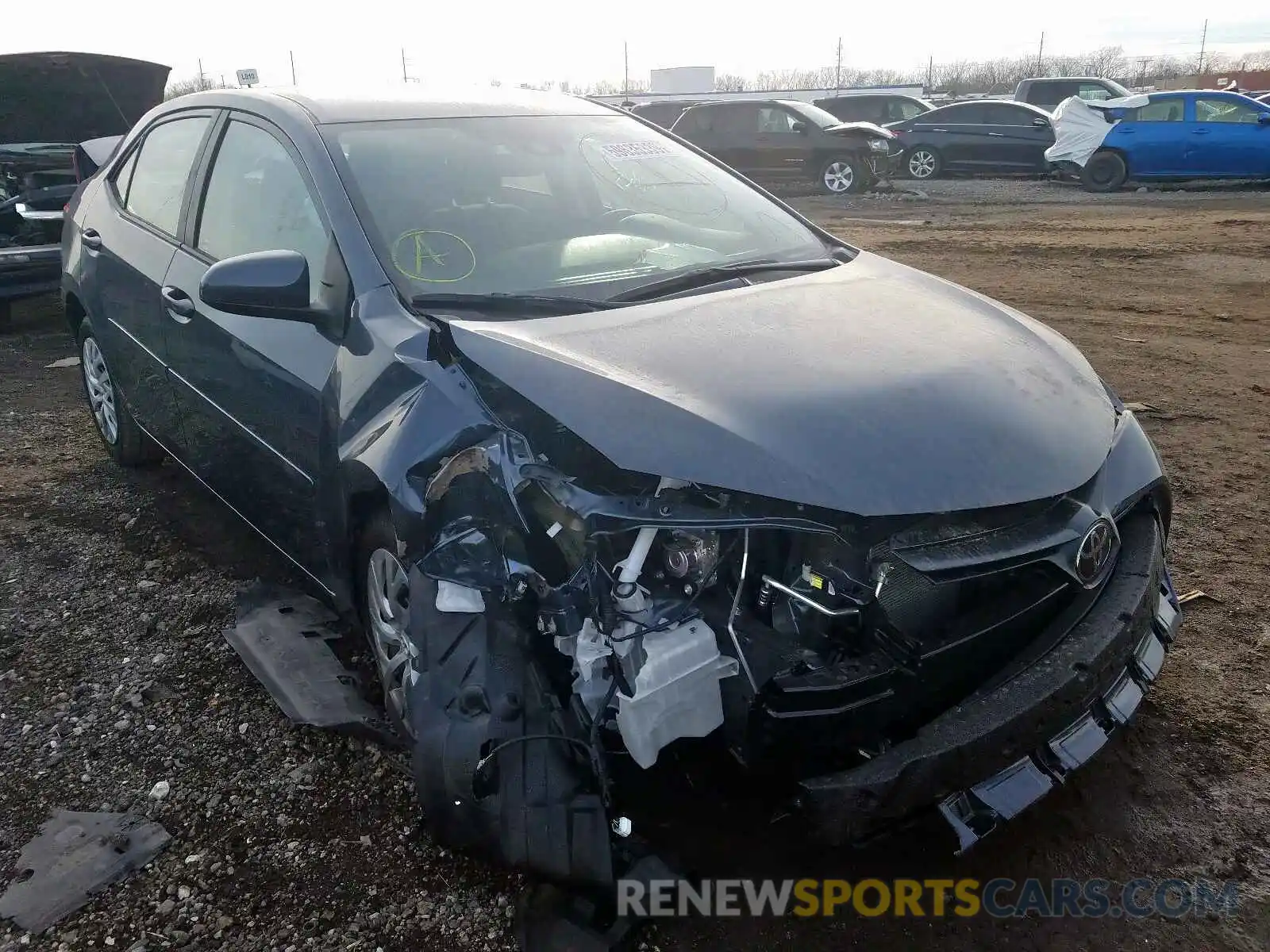 1 Photograph of a damaged car 2T1BURHE3KC203037 TOYOTA COROLLA 2019