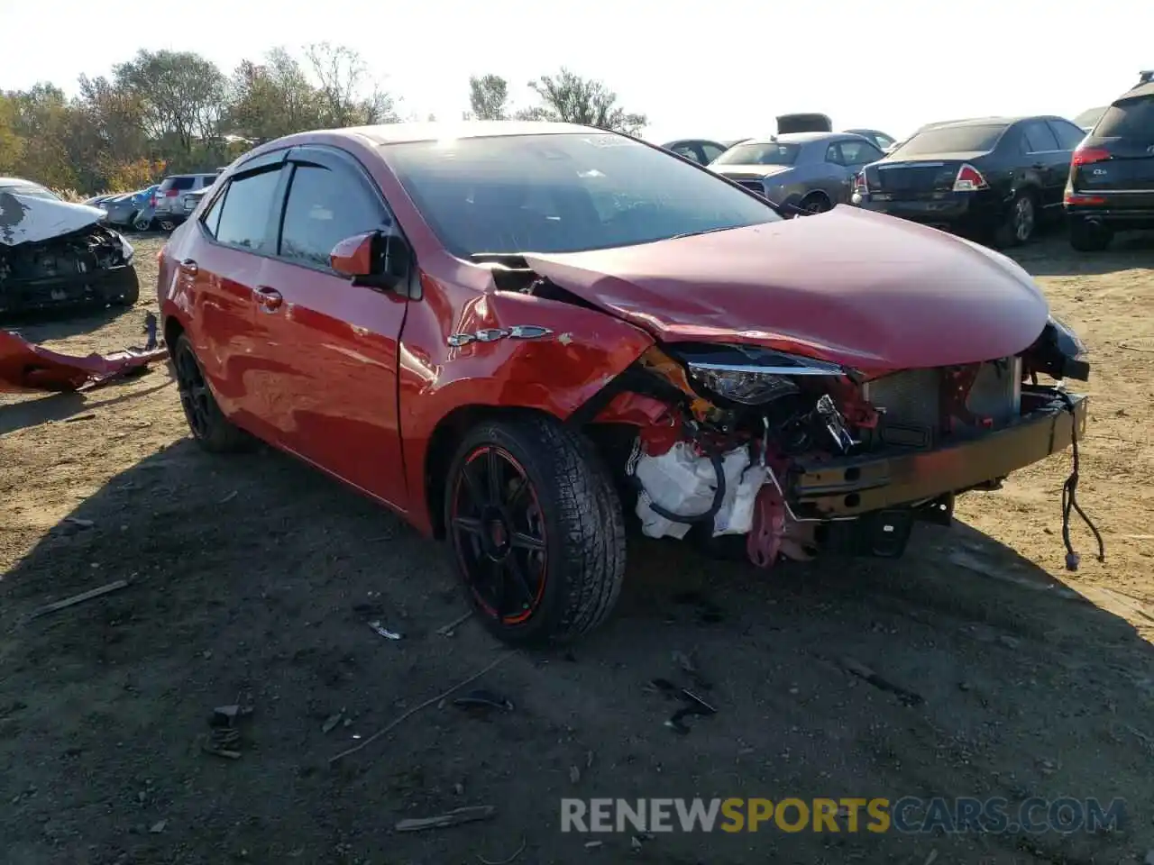 1 Photograph of a damaged car 2T1BURHE3KC203166 TOYOTA COROLLA 2019