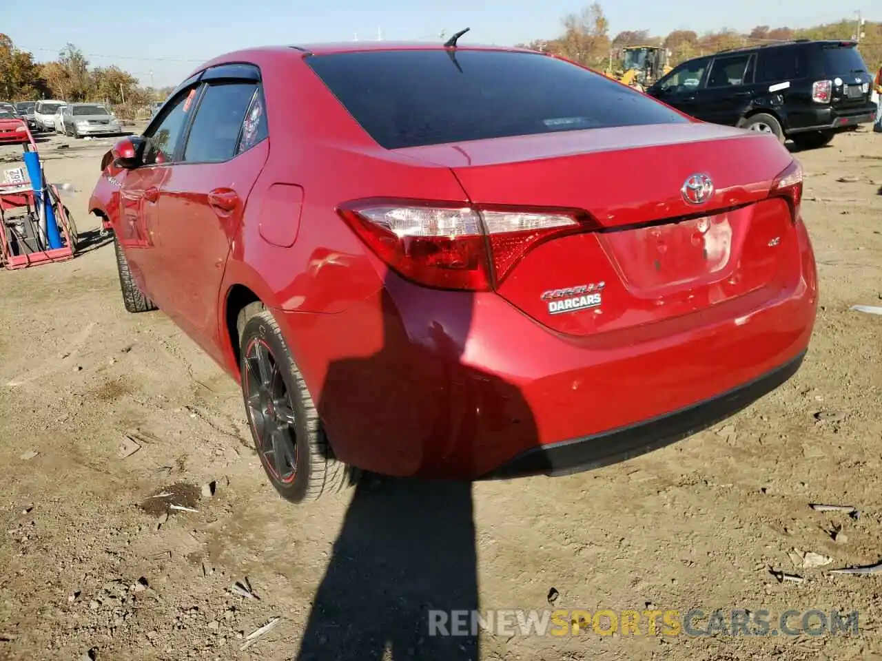 3 Photograph of a damaged car 2T1BURHE3KC203166 TOYOTA COROLLA 2019