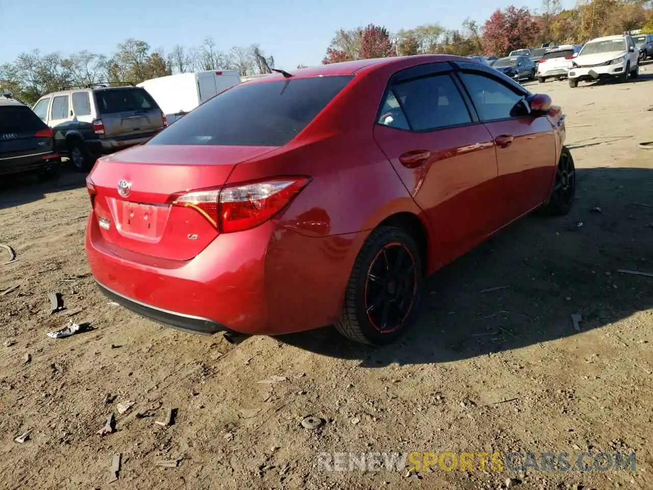 4 Photograph of a damaged car 2T1BURHE3KC203166 TOYOTA COROLLA 2019