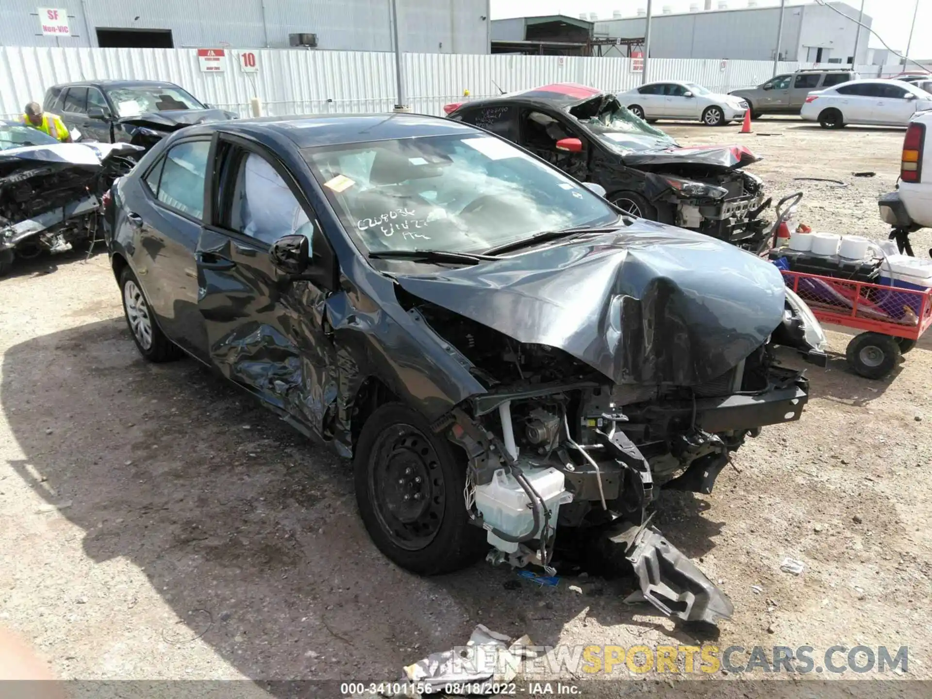 1 Photograph of a damaged car 2T1BURHE3KC203507 TOYOTA COROLLA 2019