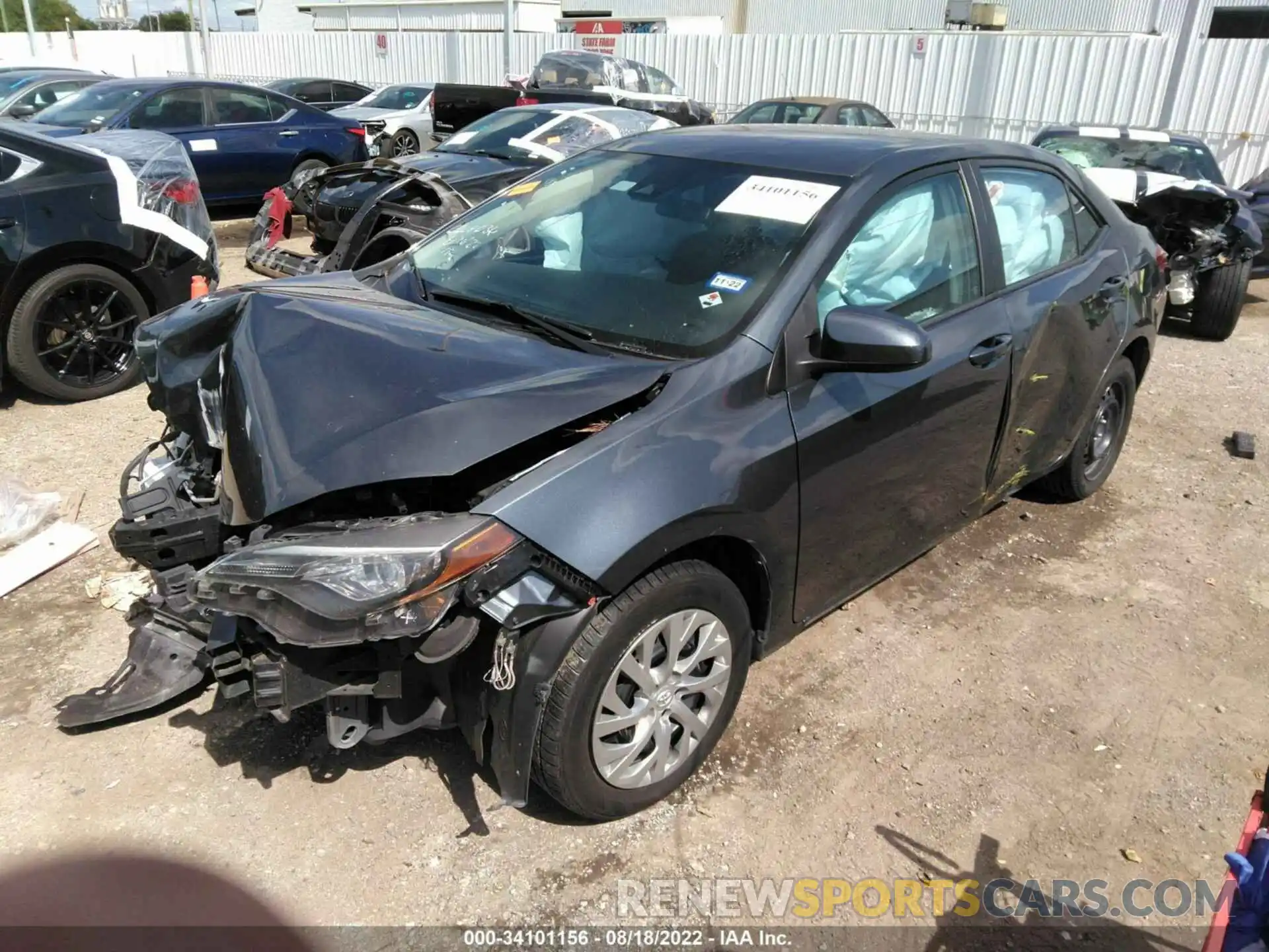 2 Photograph of a damaged car 2T1BURHE3KC203507 TOYOTA COROLLA 2019