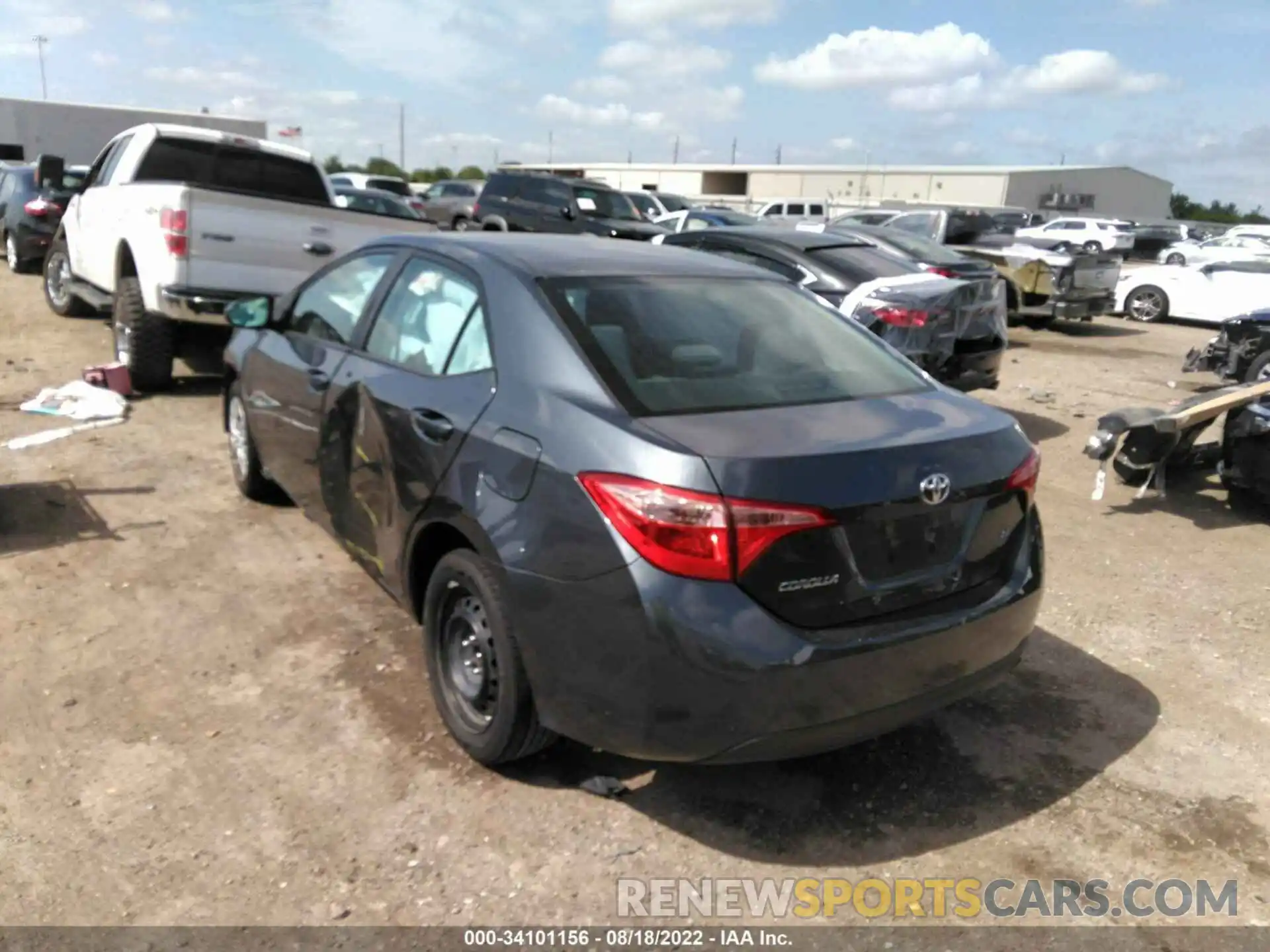 3 Photograph of a damaged car 2T1BURHE3KC203507 TOYOTA COROLLA 2019