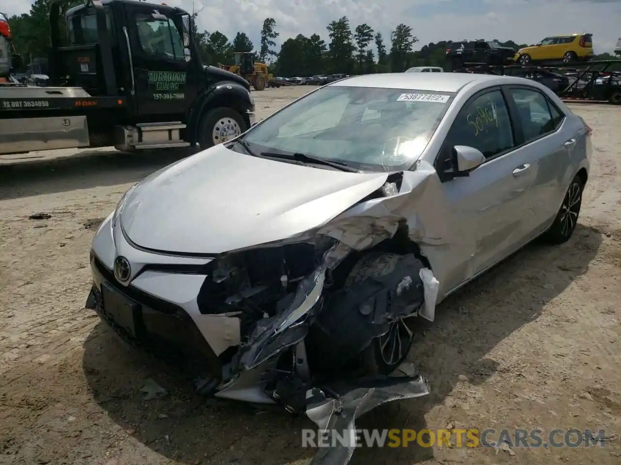 2 Photograph of a damaged car 2T1BURHE3KC203569 TOYOTA COROLLA 2019