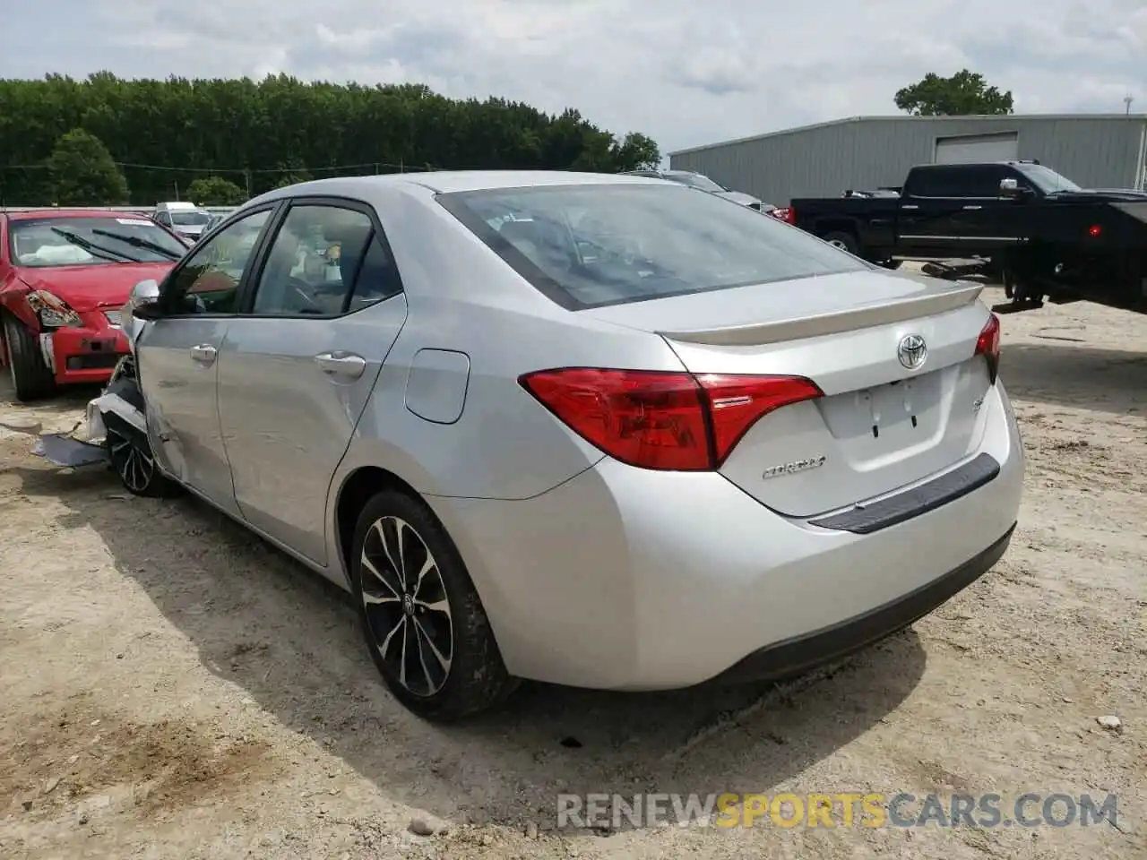 3 Photograph of a damaged car 2T1BURHE3KC203569 TOYOTA COROLLA 2019