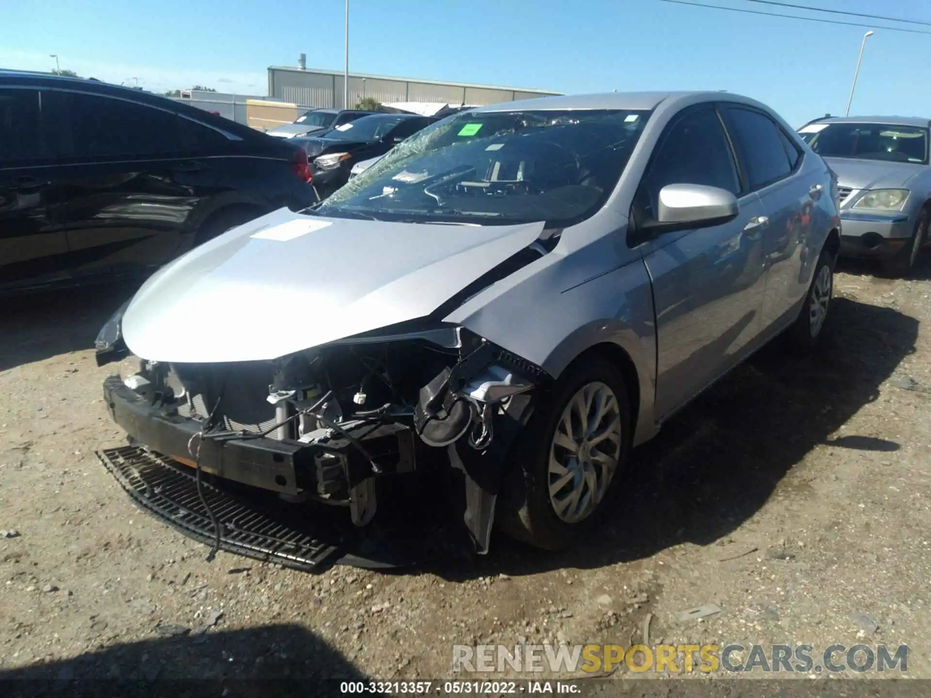 2 Photograph of a damaged car 2T1BURHE3KC204057 TOYOTA COROLLA 2019