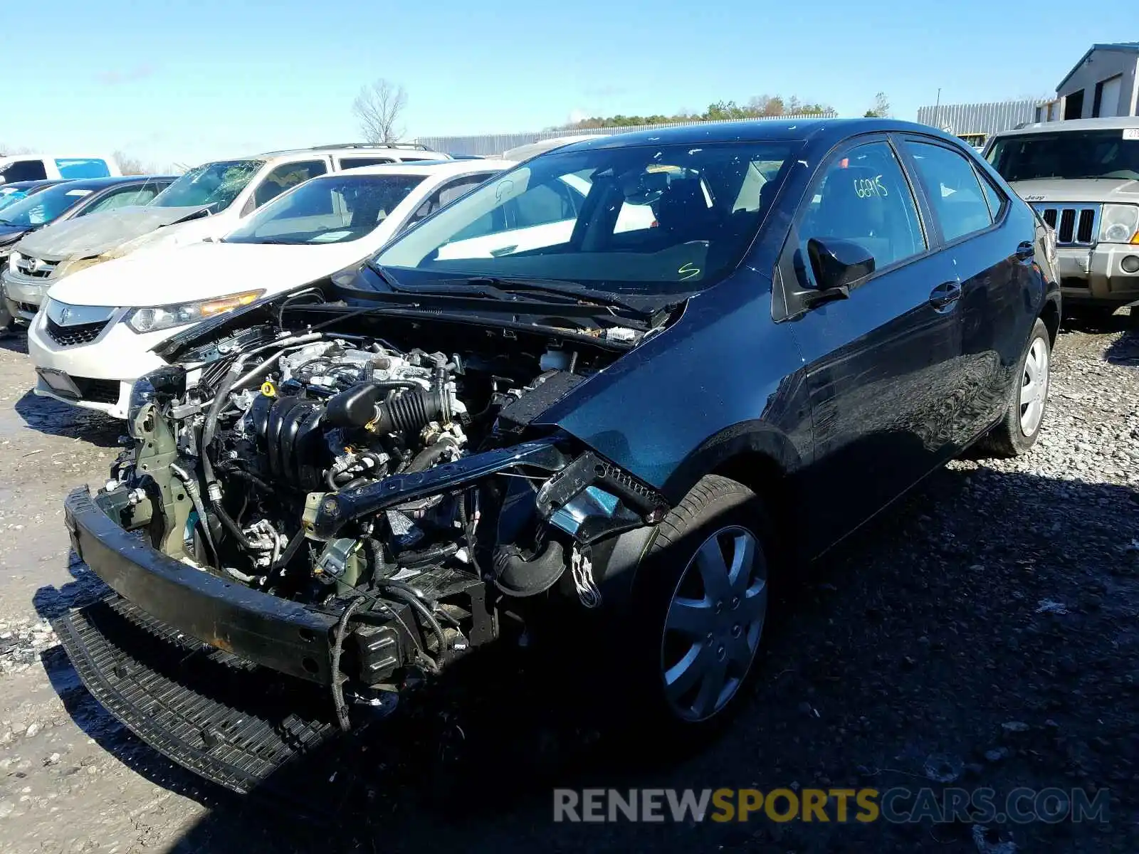 2 Photograph of a damaged car 2T1BURHE3KC204253 TOYOTA COROLLA 2019