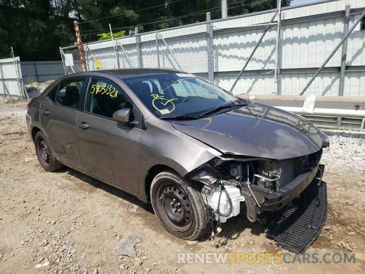 1 Photograph of a damaged car 2T1BURHE3KC204575 TOYOTA COROLLA 2019