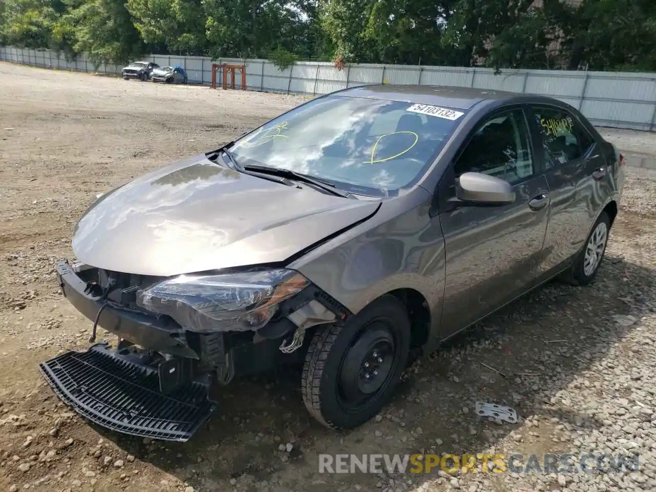 2 Photograph of a damaged car 2T1BURHE3KC204575 TOYOTA COROLLA 2019