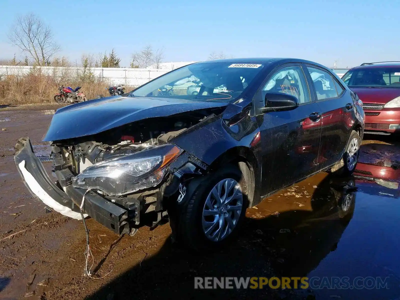 2 Photograph of a damaged car 2T1BURHE3KC205144 TOYOTA COROLLA 2019