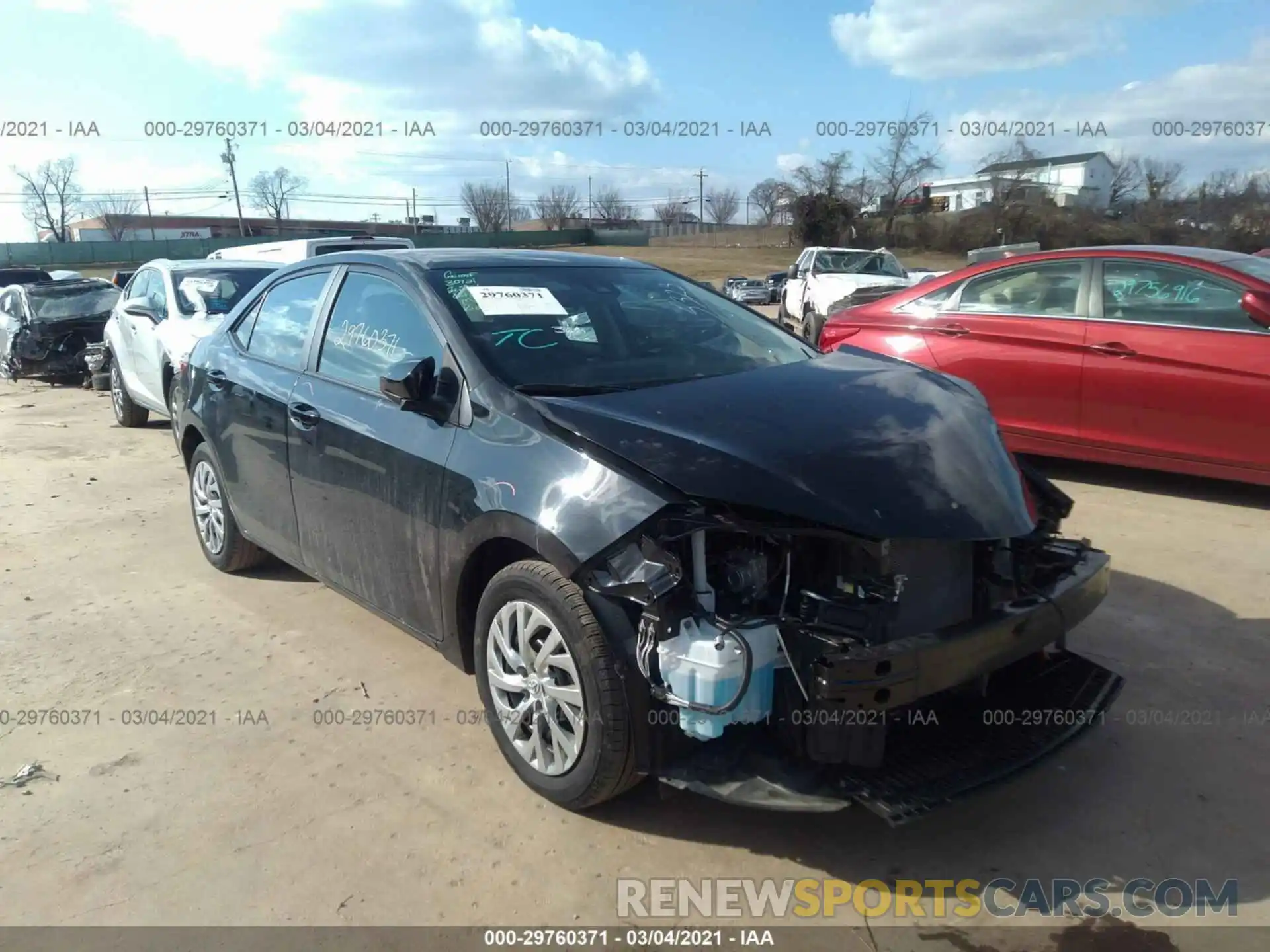 1 Photograph of a damaged car 2T1BURHE3KC205323 TOYOTA COROLLA 2019