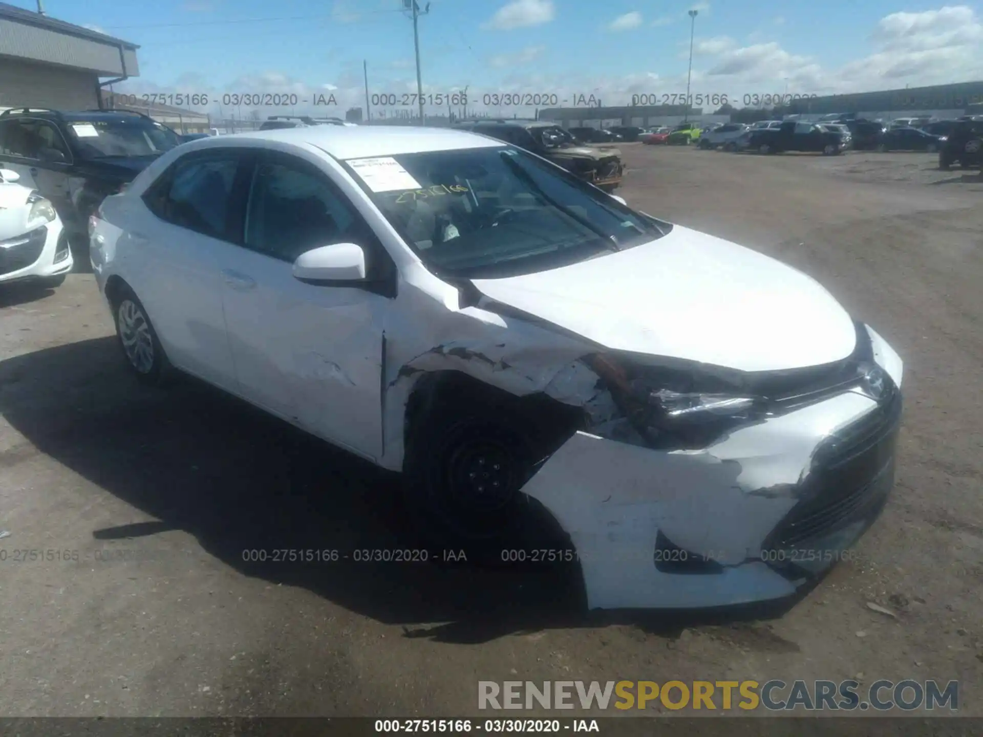 1 Photograph of a damaged car 2T1BURHE3KC205337 TOYOTA COROLLA 2019