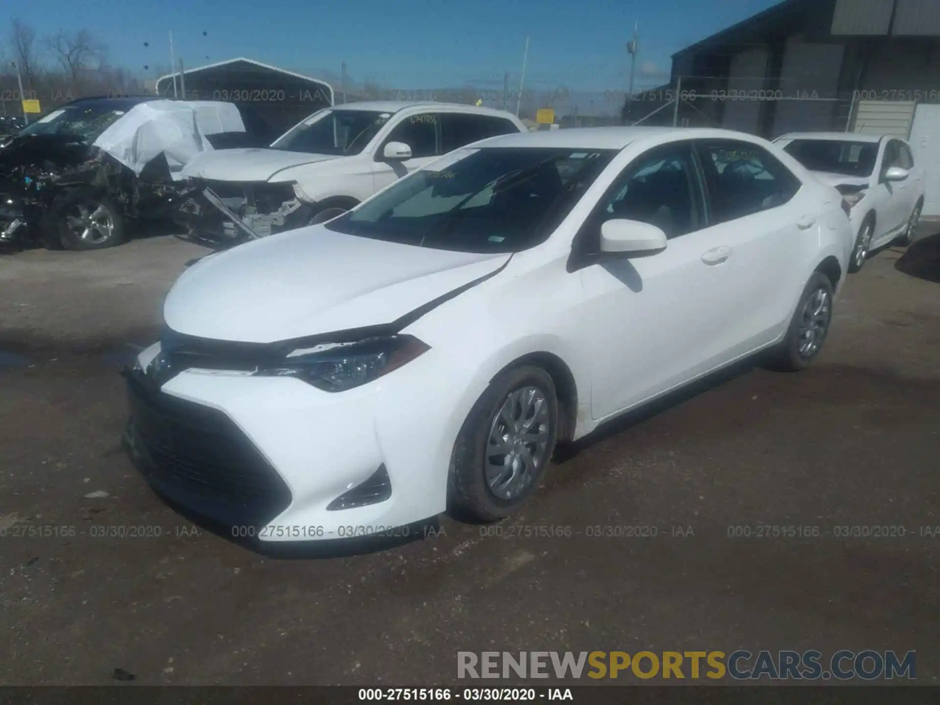 2 Photograph of a damaged car 2T1BURHE3KC205337 TOYOTA COROLLA 2019