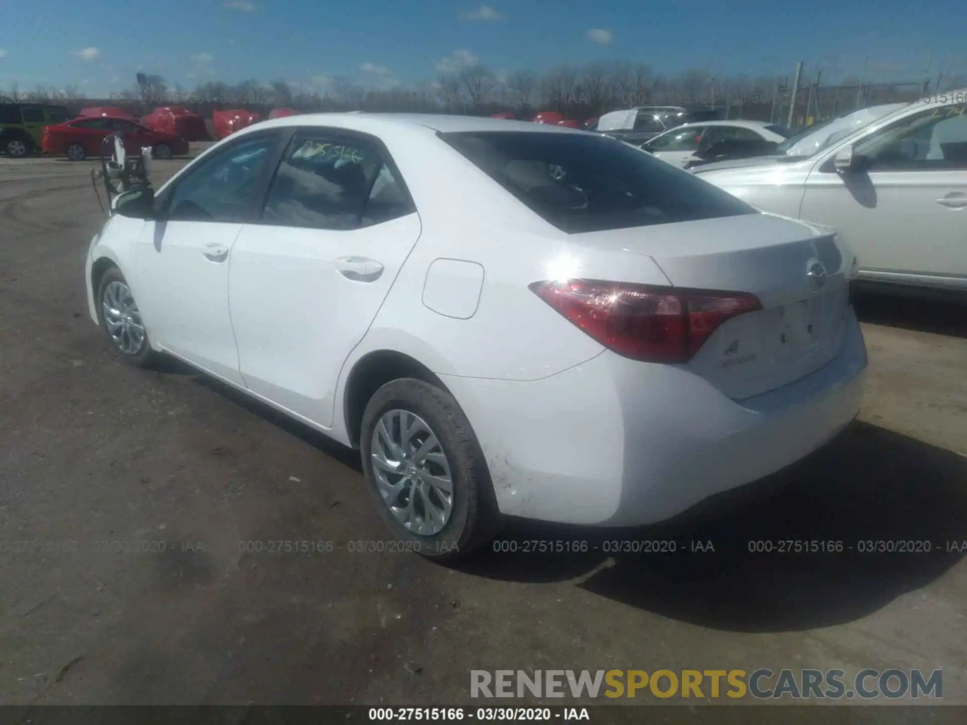 3 Photograph of a damaged car 2T1BURHE3KC205337 TOYOTA COROLLA 2019