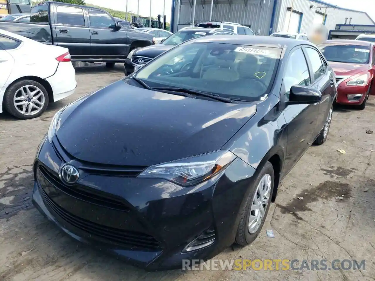 2 Photograph of a damaged car 2T1BURHE3KC205399 TOYOTA COROLLA 2019