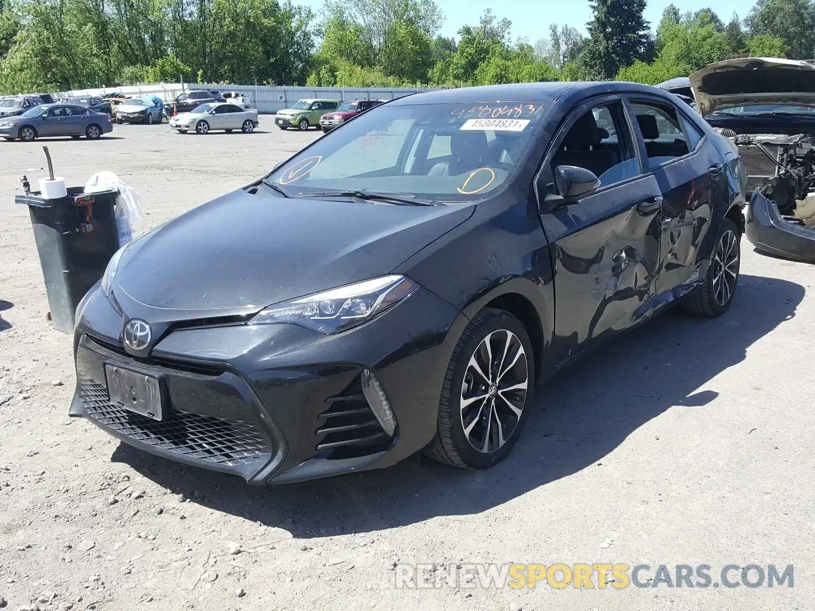 2 Photograph of a damaged car 2T1BURHE3KC205841 TOYOTA COROLLA 2019