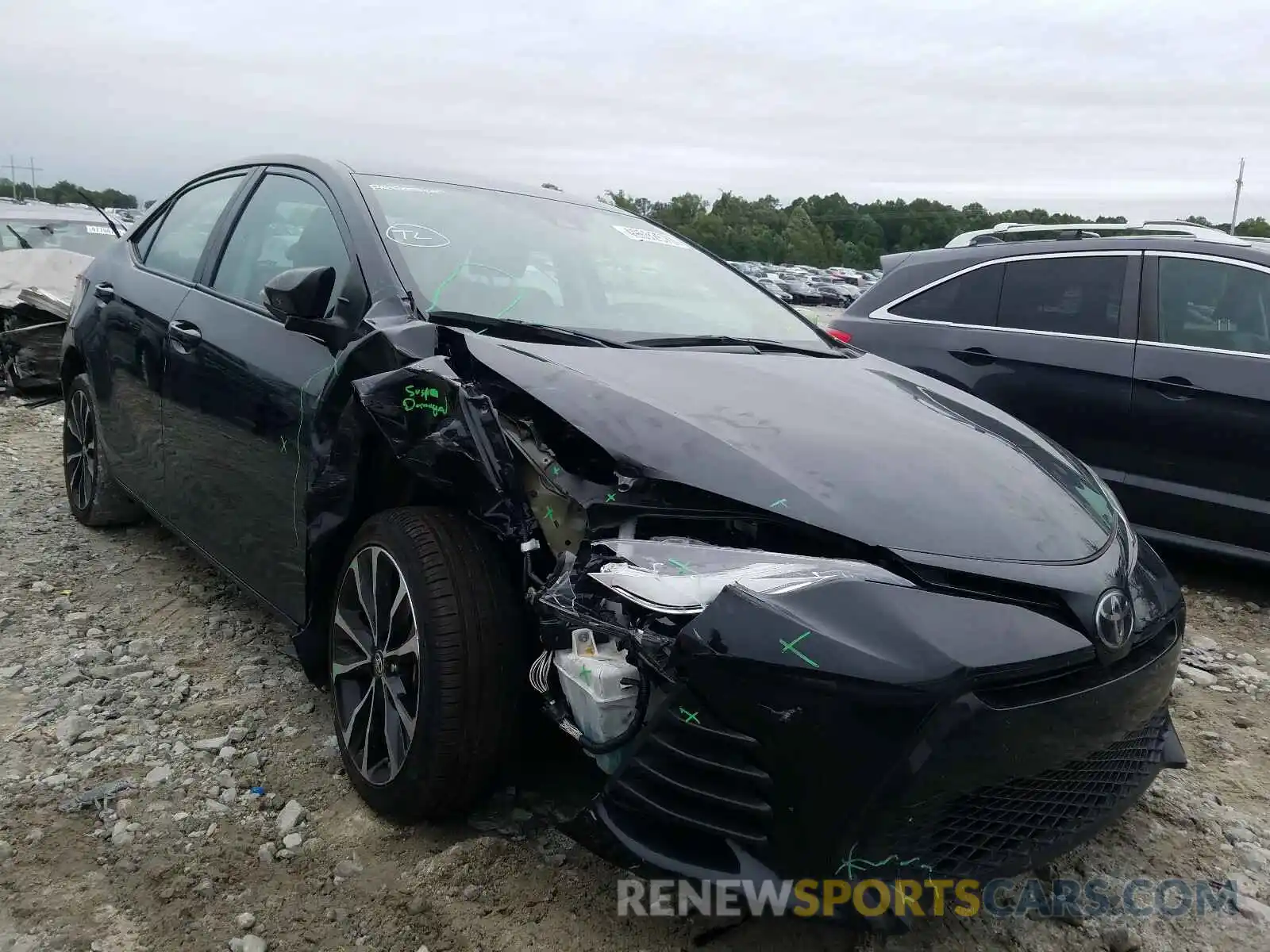 1 Photograph of a damaged car 2T1BURHE3KC205905 TOYOTA COROLLA 2019