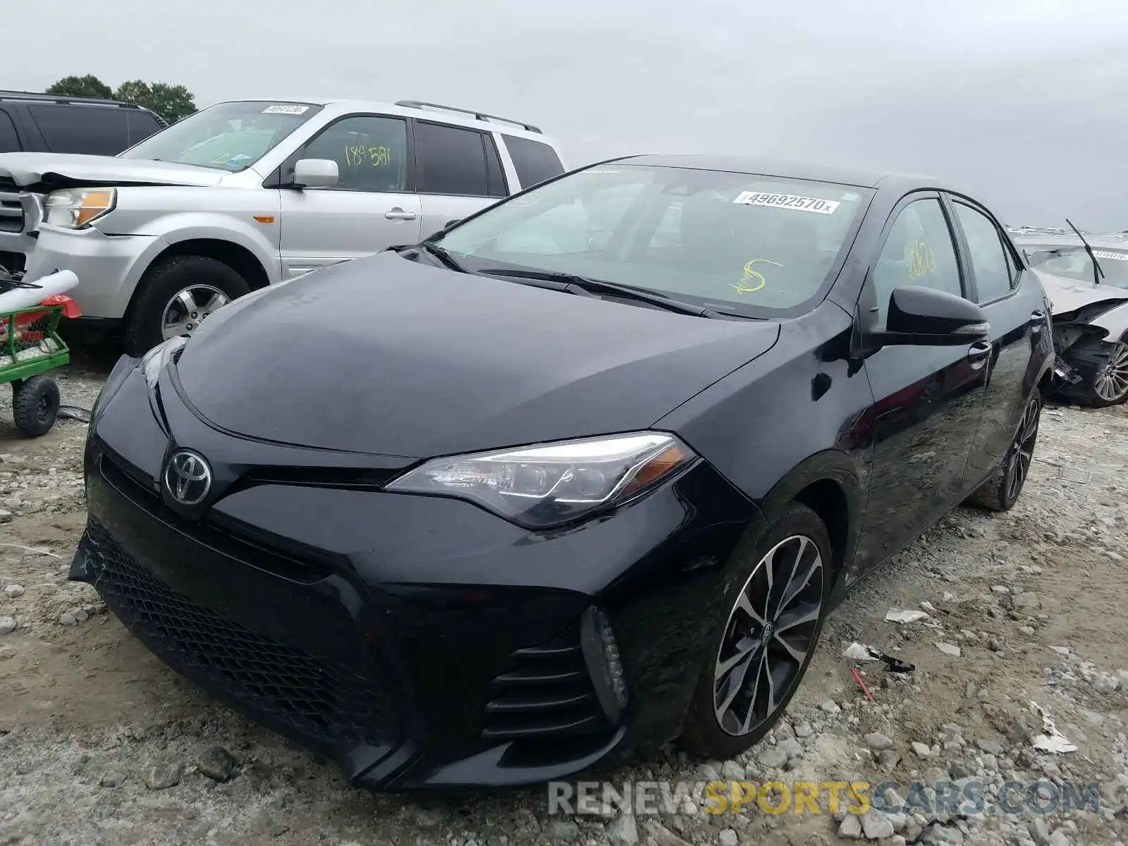 2 Photograph of a damaged car 2T1BURHE3KC205905 TOYOTA COROLLA 2019