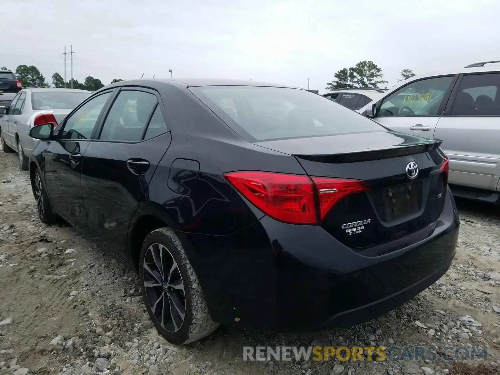 3 Photograph of a damaged car 2T1BURHE3KC205905 TOYOTA COROLLA 2019