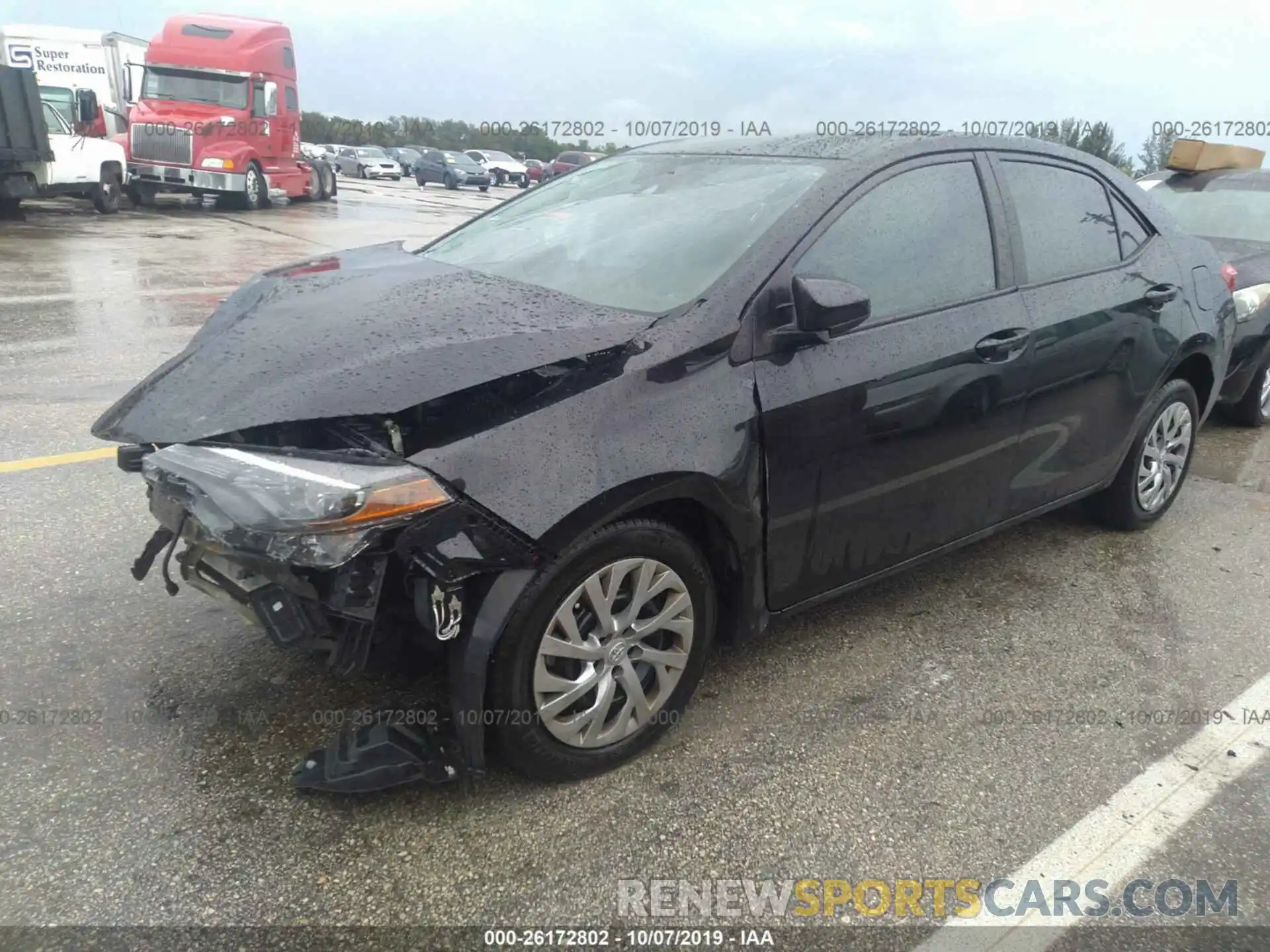 2 Photograph of a damaged car 2T1BURHE3KC206374 TOYOTA COROLLA 2019