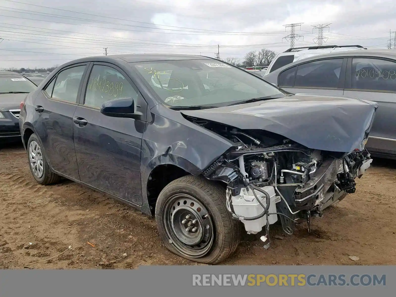 1 Photograph of a damaged car 2T1BURHE3KC207265 TOYOTA COROLLA 2019