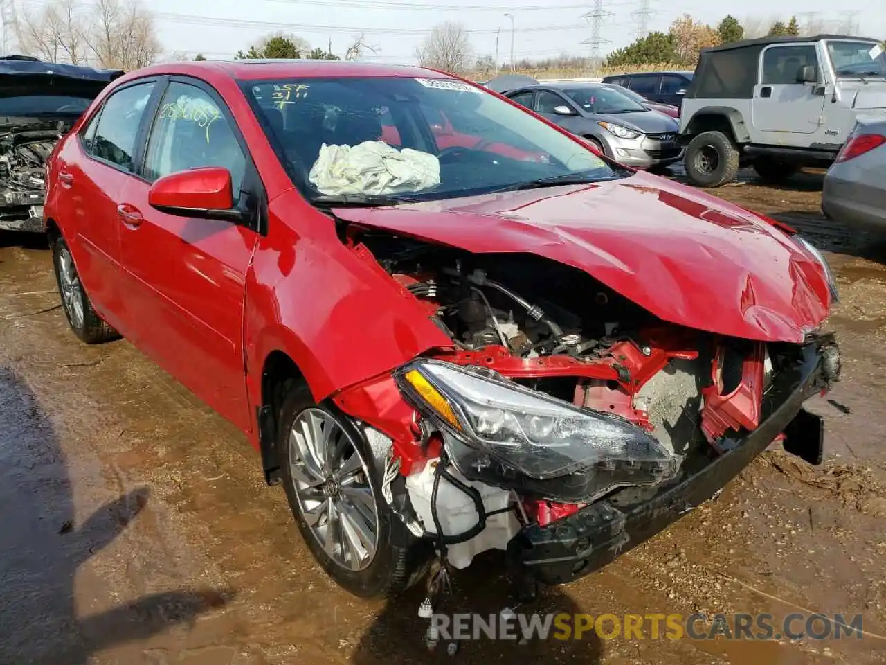 1 Photograph of a damaged car 2T1BURHE3KC208237 TOYOTA COROLLA 2019