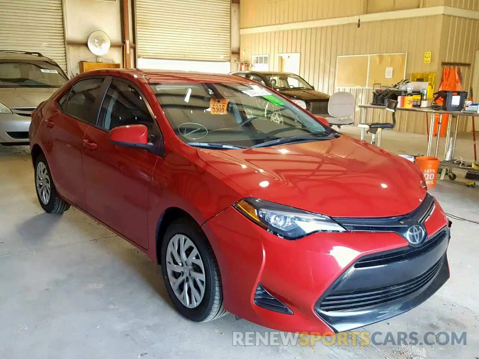 1 Photograph of a damaged car 2T1BURHE3KC208741 TOYOTA COROLLA 2019