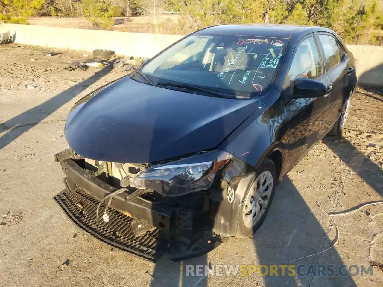 2 Photograph of a damaged car 2T1BURHE3KC209145 TOYOTA COROLLA 2019